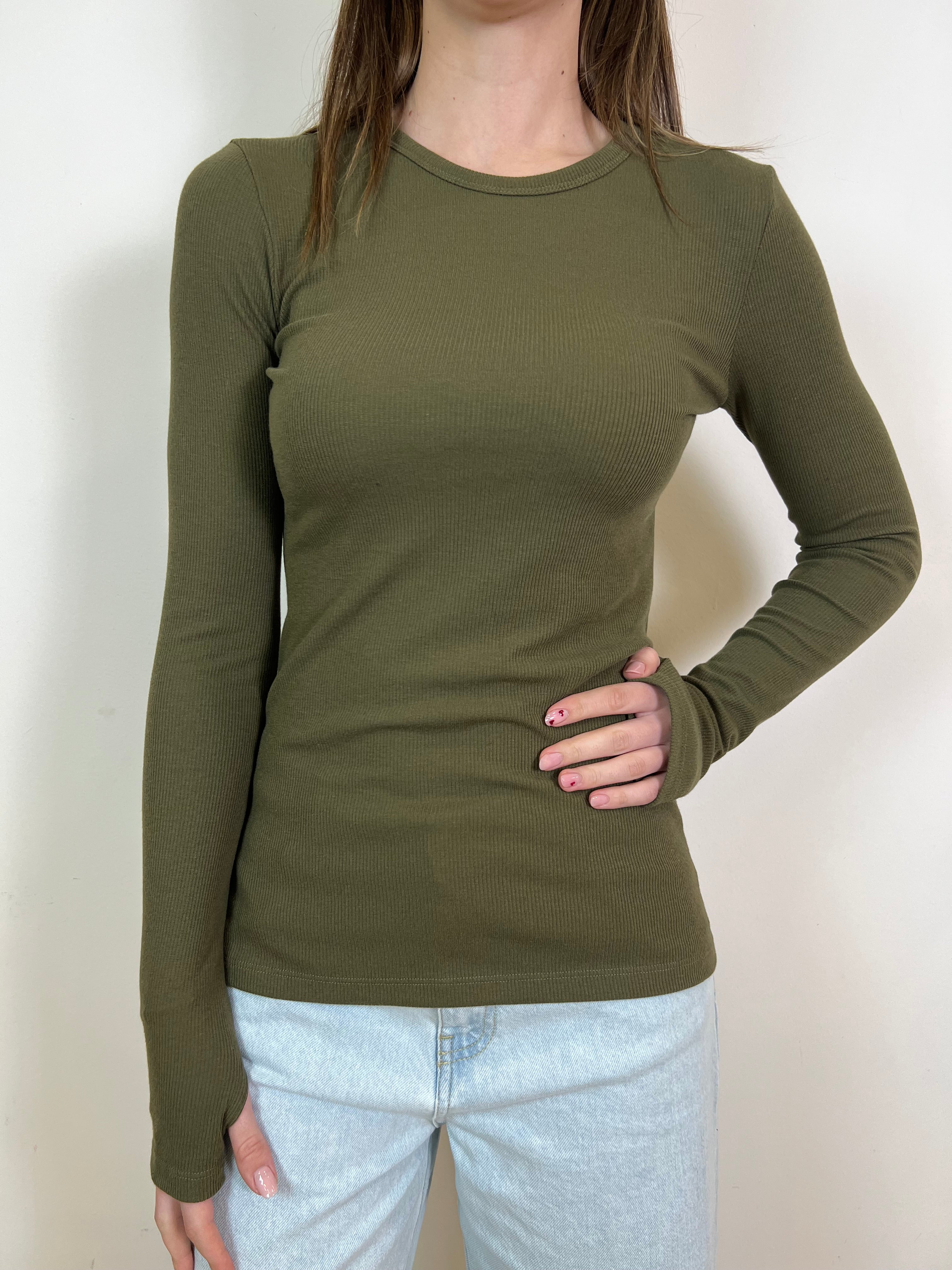 Maglia costina girocollo - Vicolo