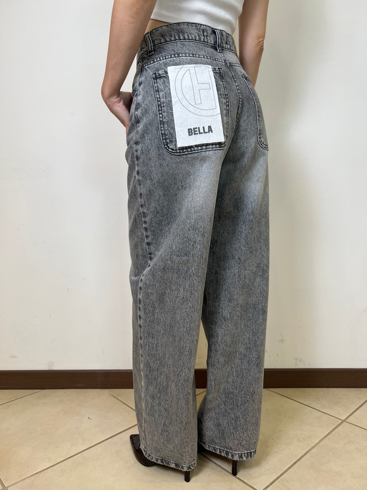 Jeans Bella grigio - Haveone