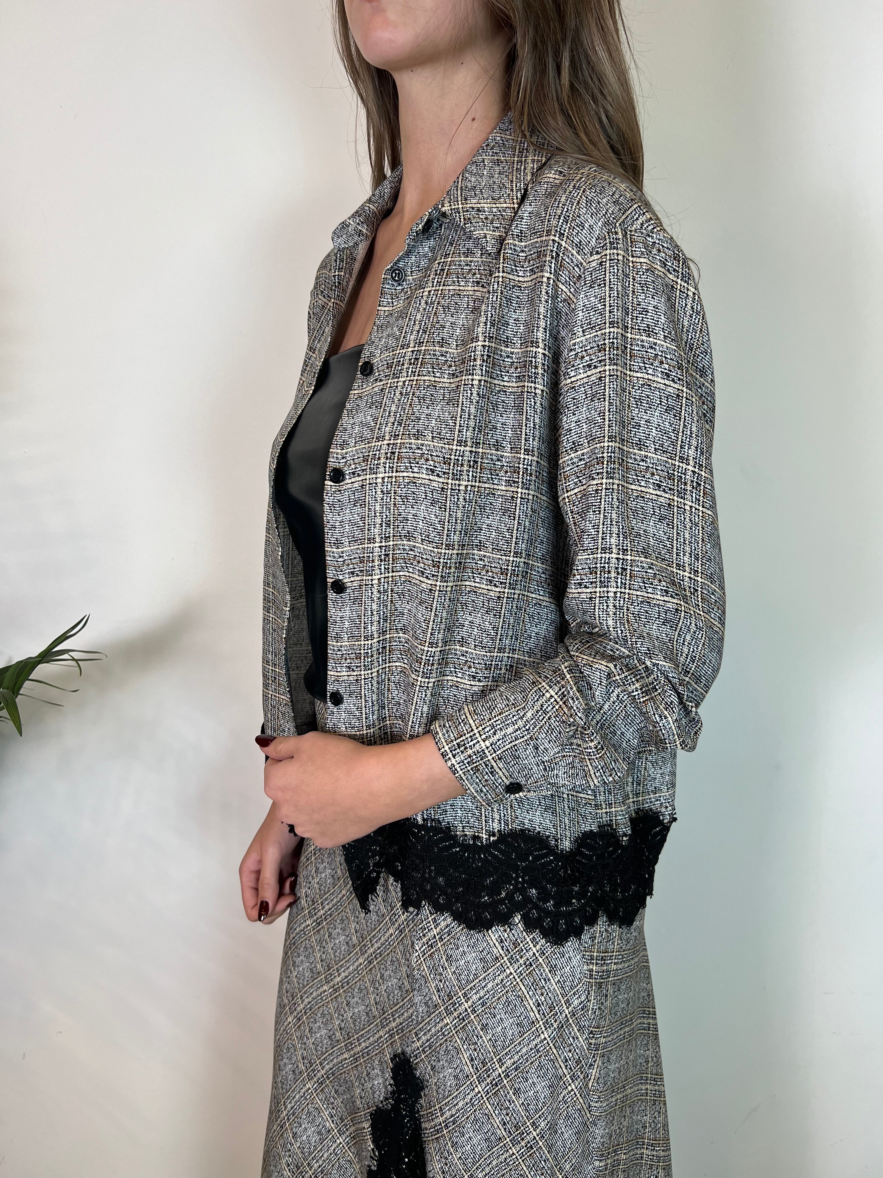 Camicia over fondo pizzo - Haveone