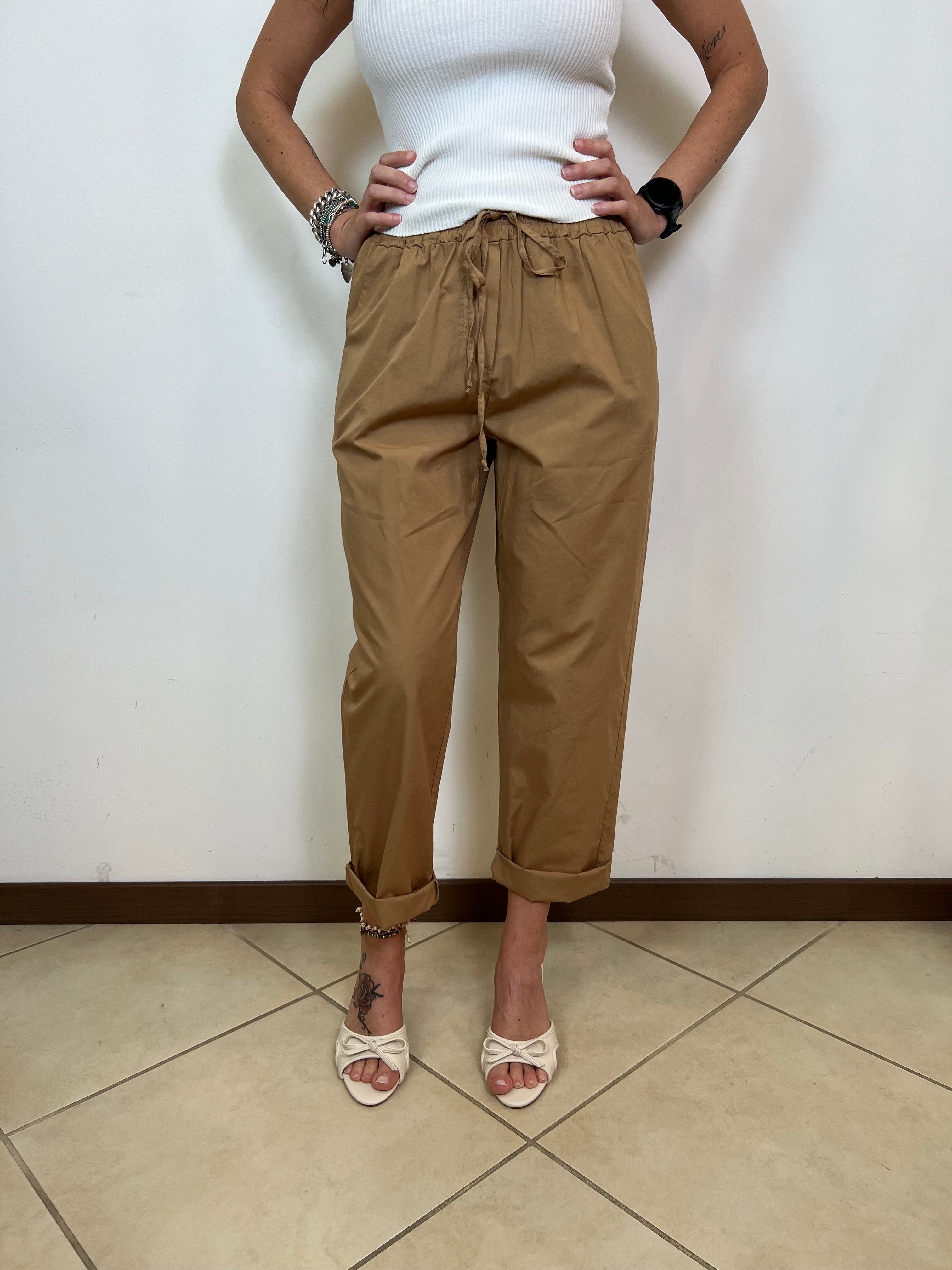 Pantalone cotone elastico - Haveone
