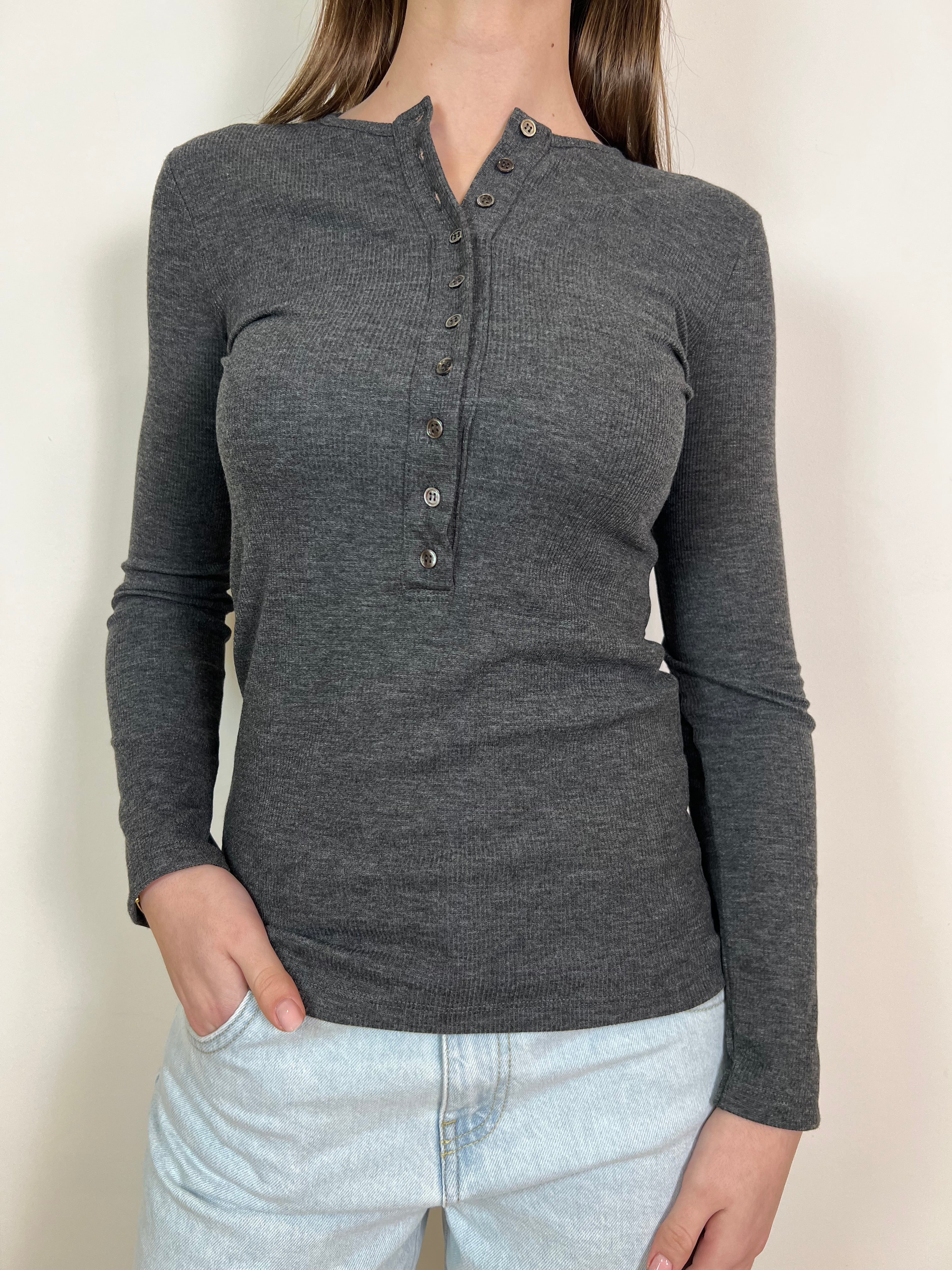 Maglia costina serafino - Vicolo