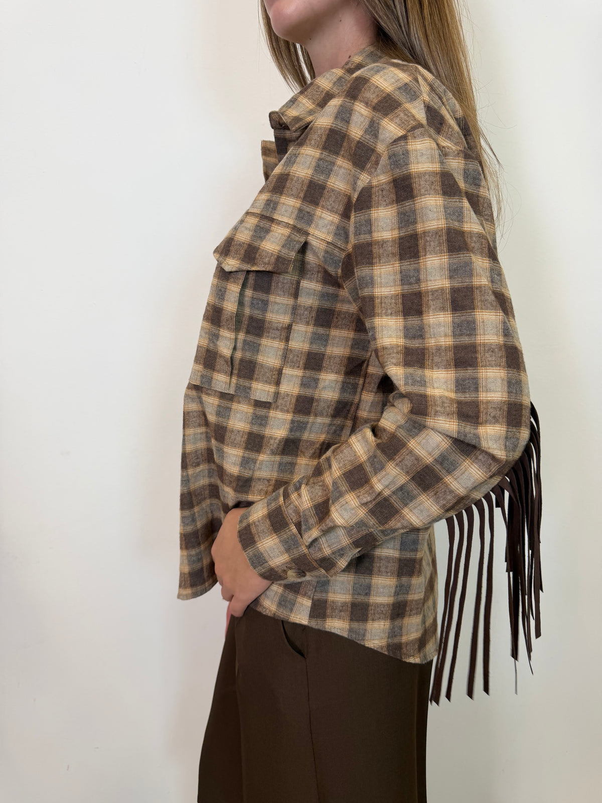 Camicia check frange - Vicolo