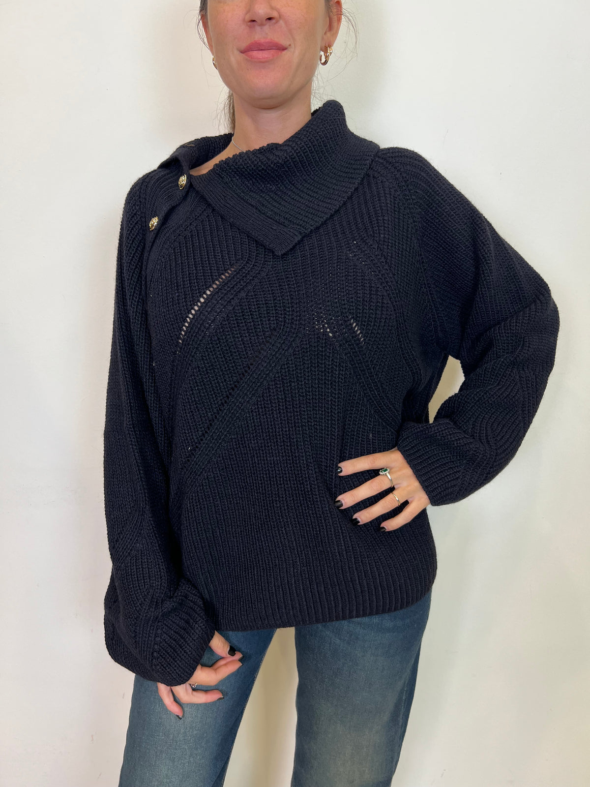 Pull collone con bottoni - Tensione In