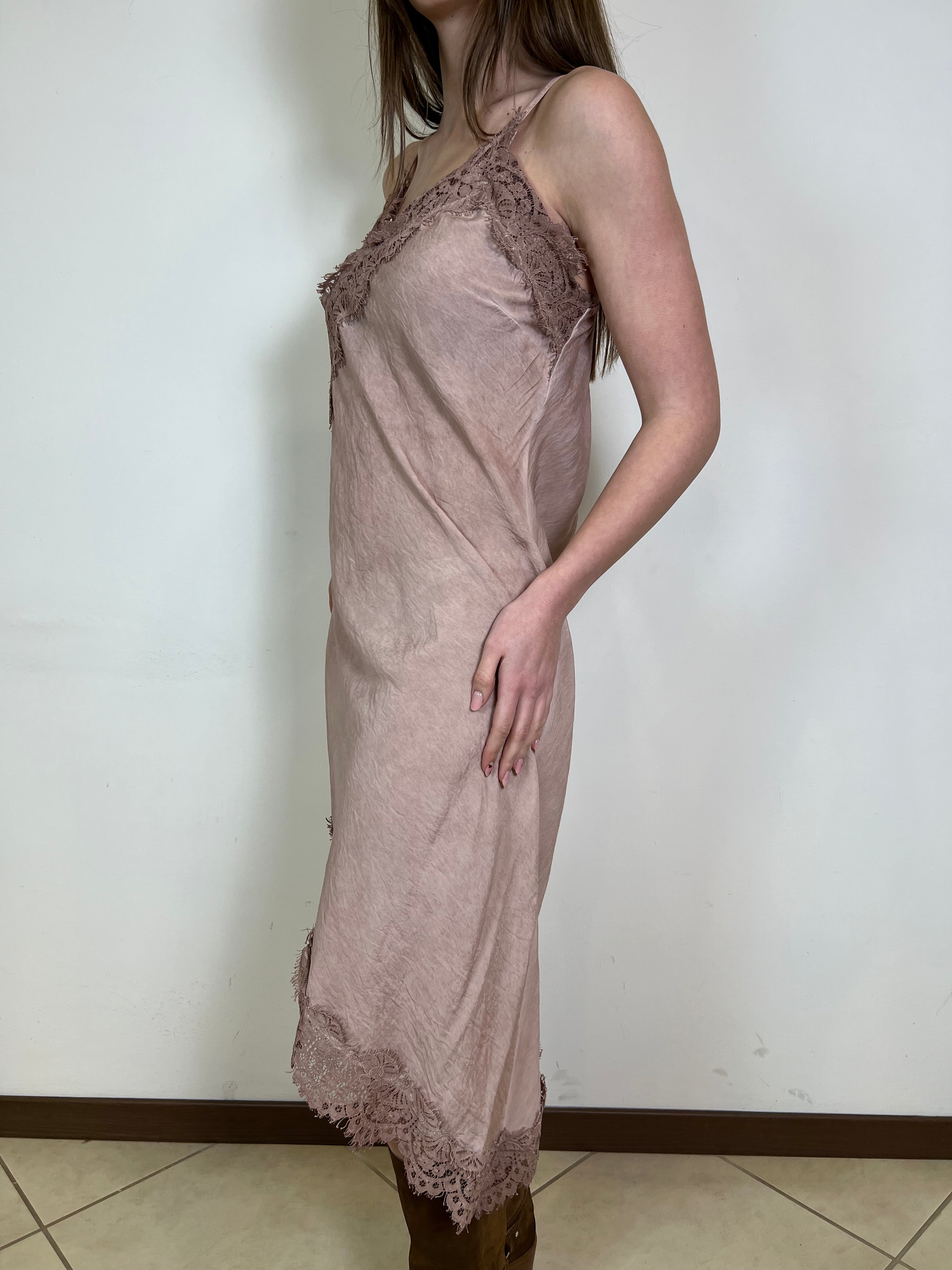 Abito asimmetrico pizzo - Haveone