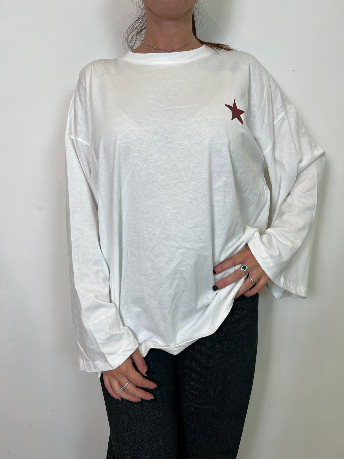T-shirt manica ampia stellina - Vicolo