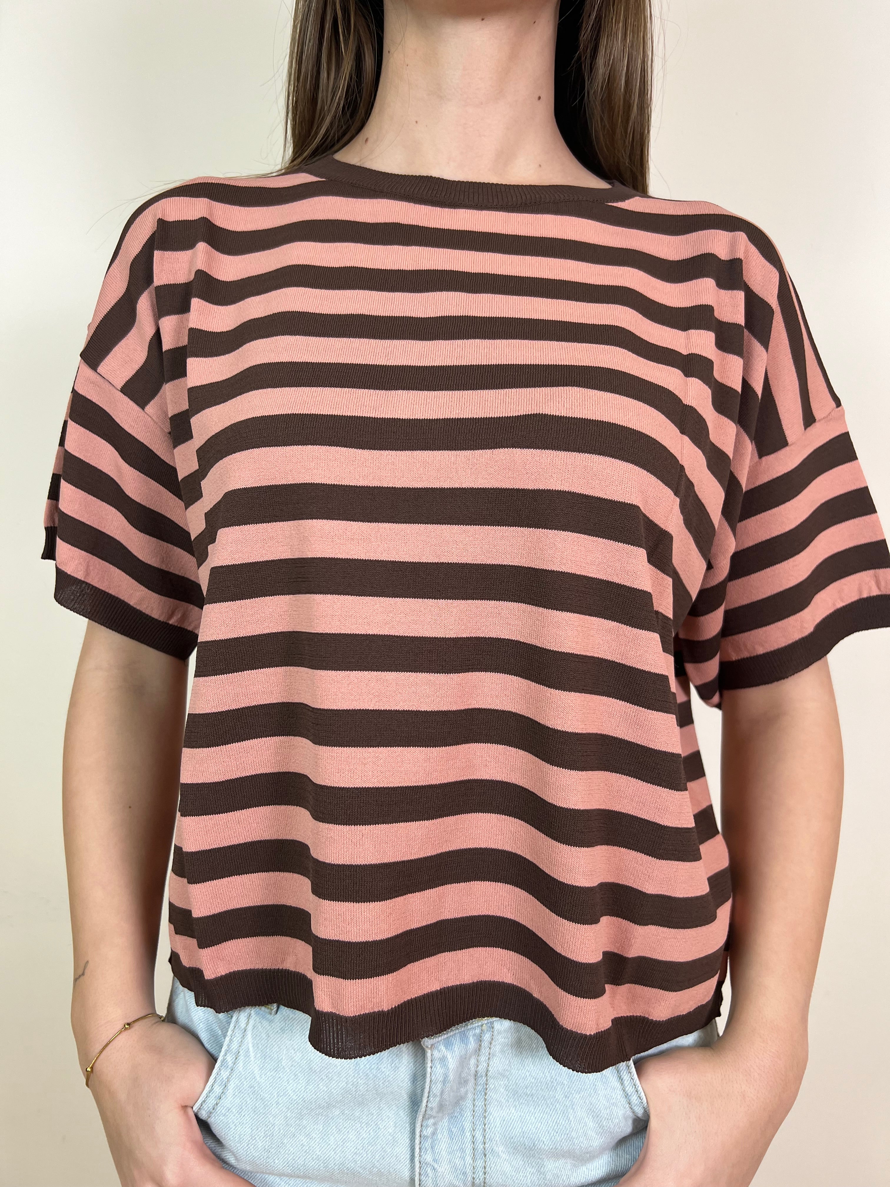 Maglia mezza manica righe - Vicolo