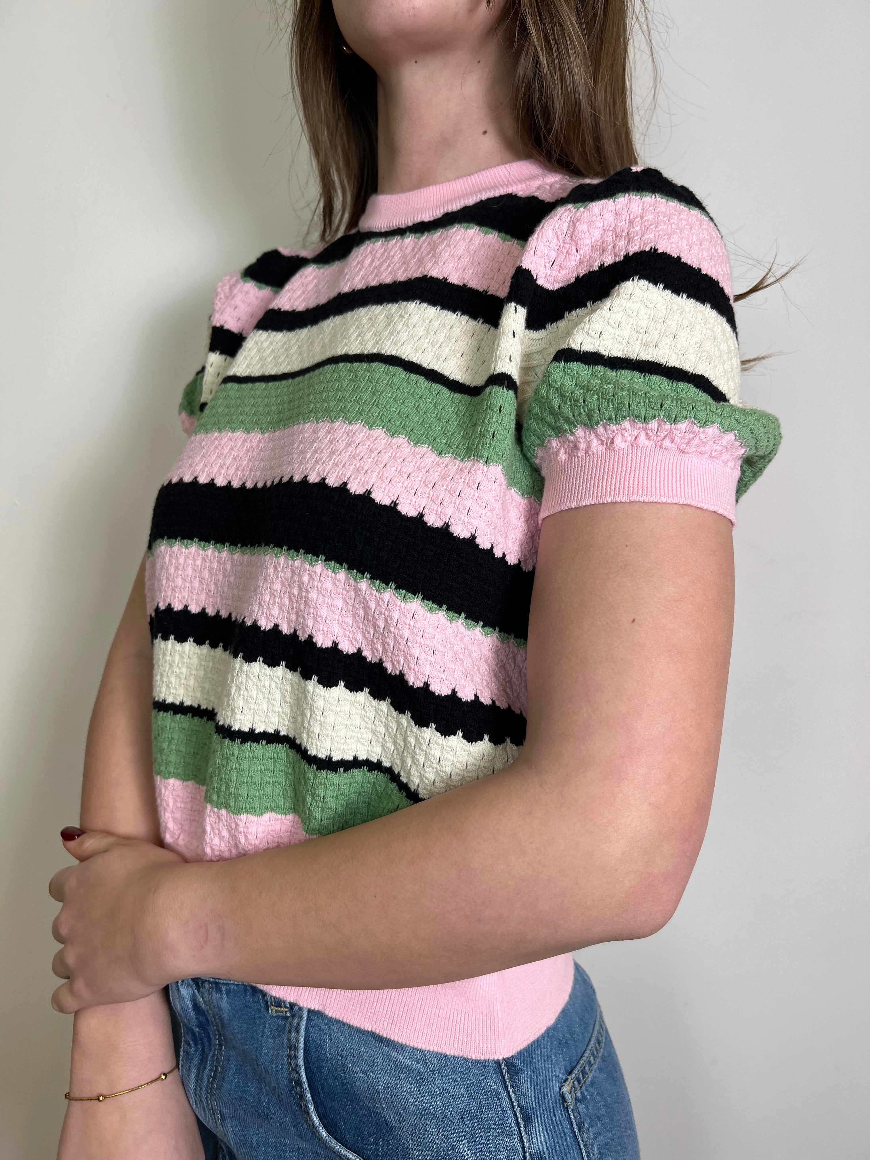 Maglia mezza manica righe - Vicolo