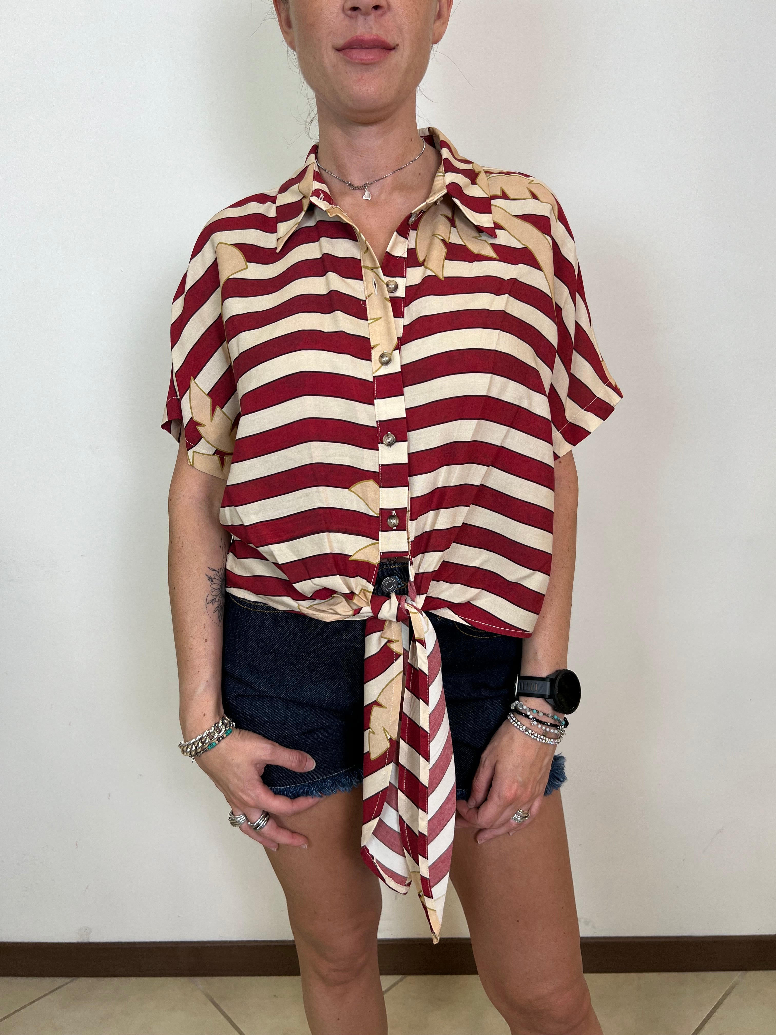 Camicia righe e palme - Haveone
