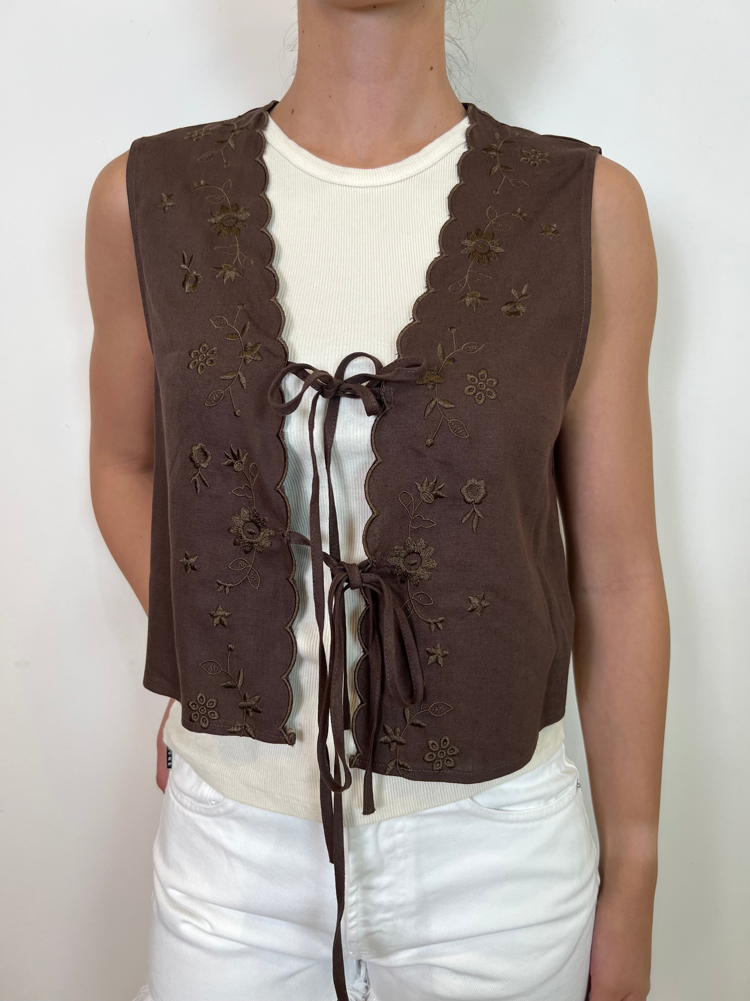Gilet ricami con laccetti - You Decide