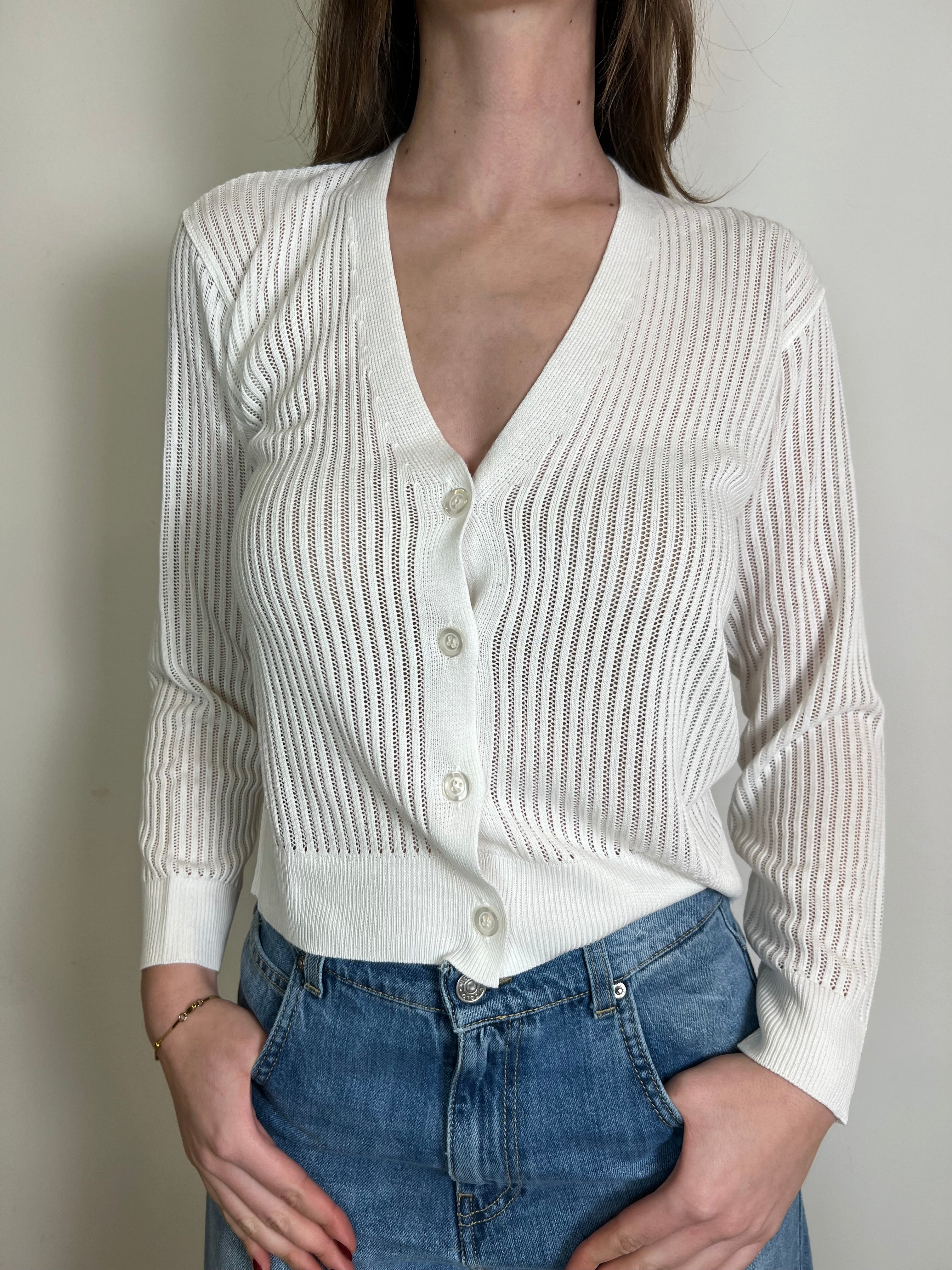 Cardigan traforato - Haveone