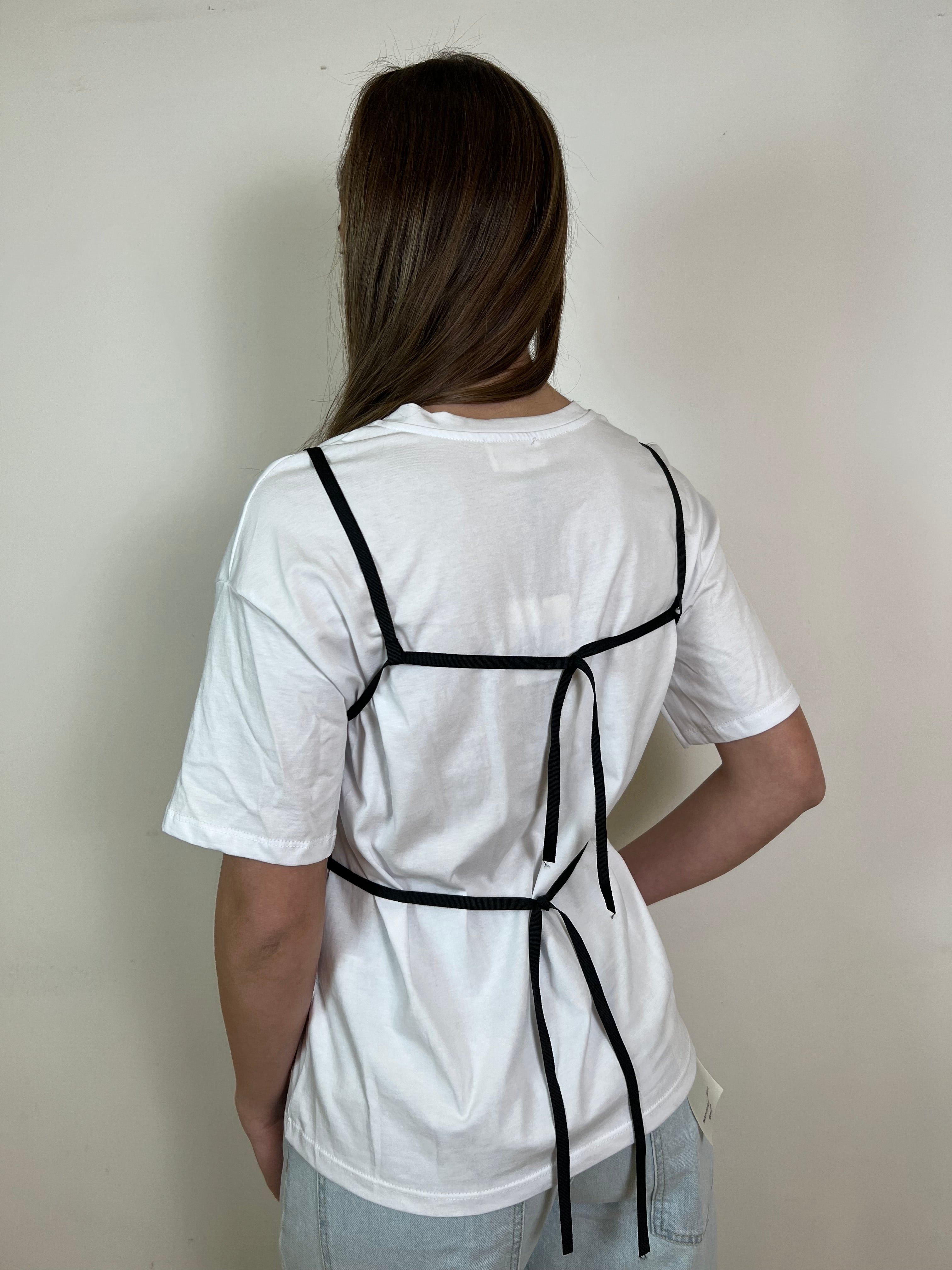 T-shirt con top pizzo - Vicolo