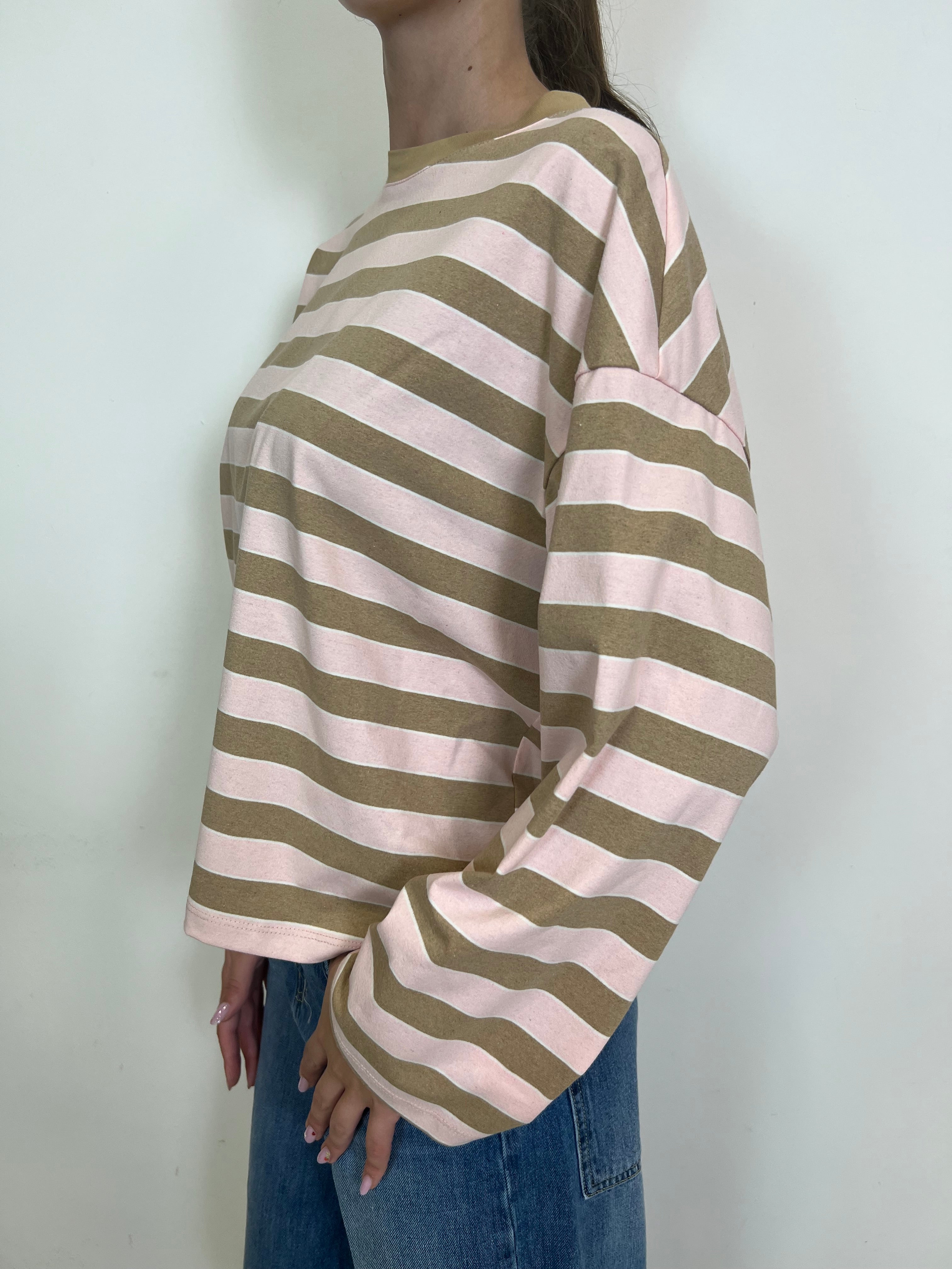 T-shirt scatola righe - Tensione In