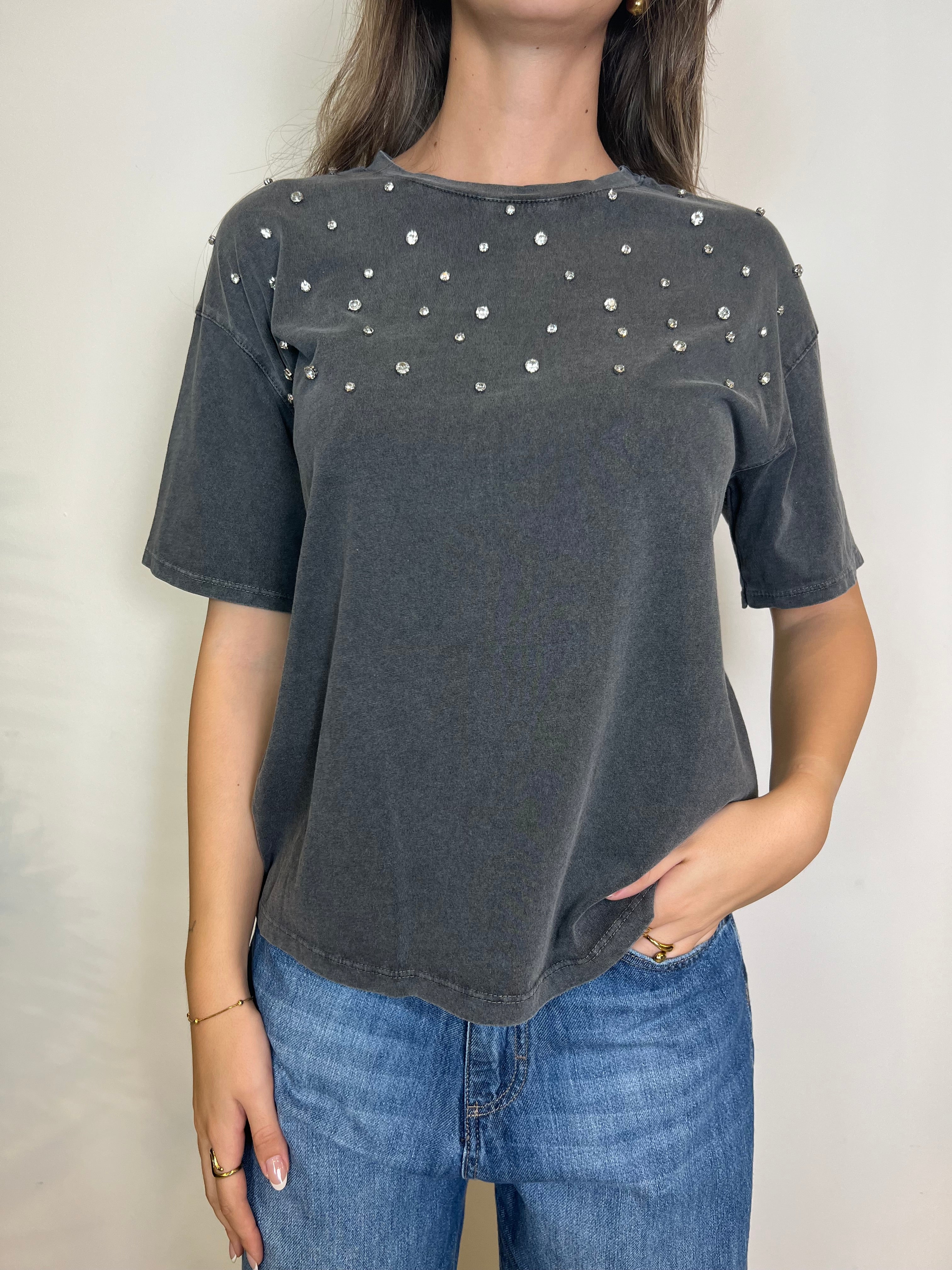 T-shirt over strass - Haveone