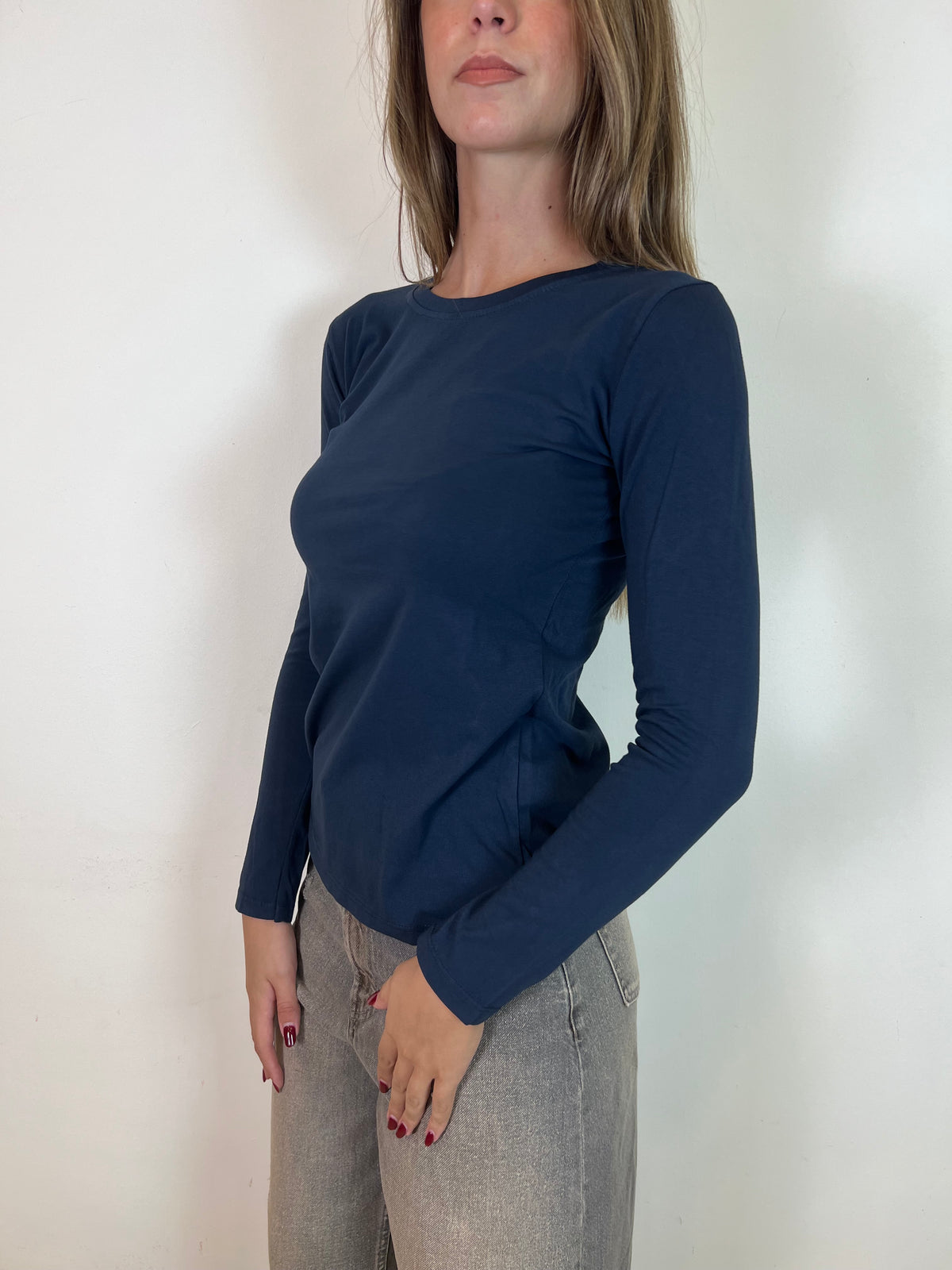 T-shirt slim girocollo basica - Haveone