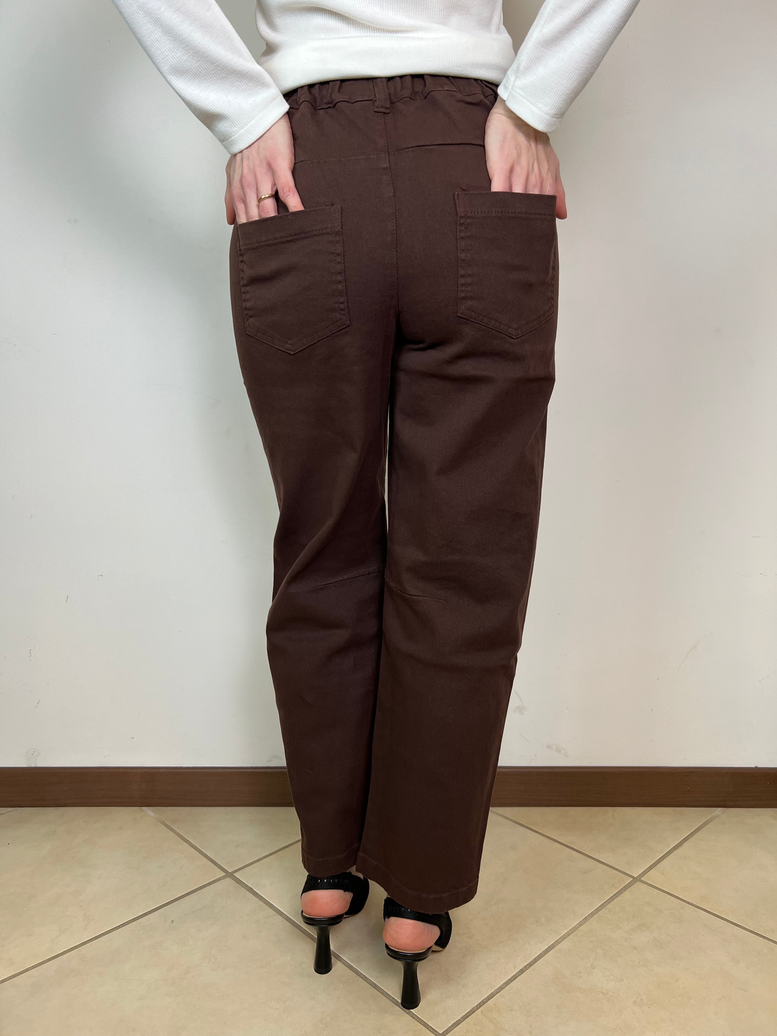 Pantalone barrel elastico dietro - Kontatto