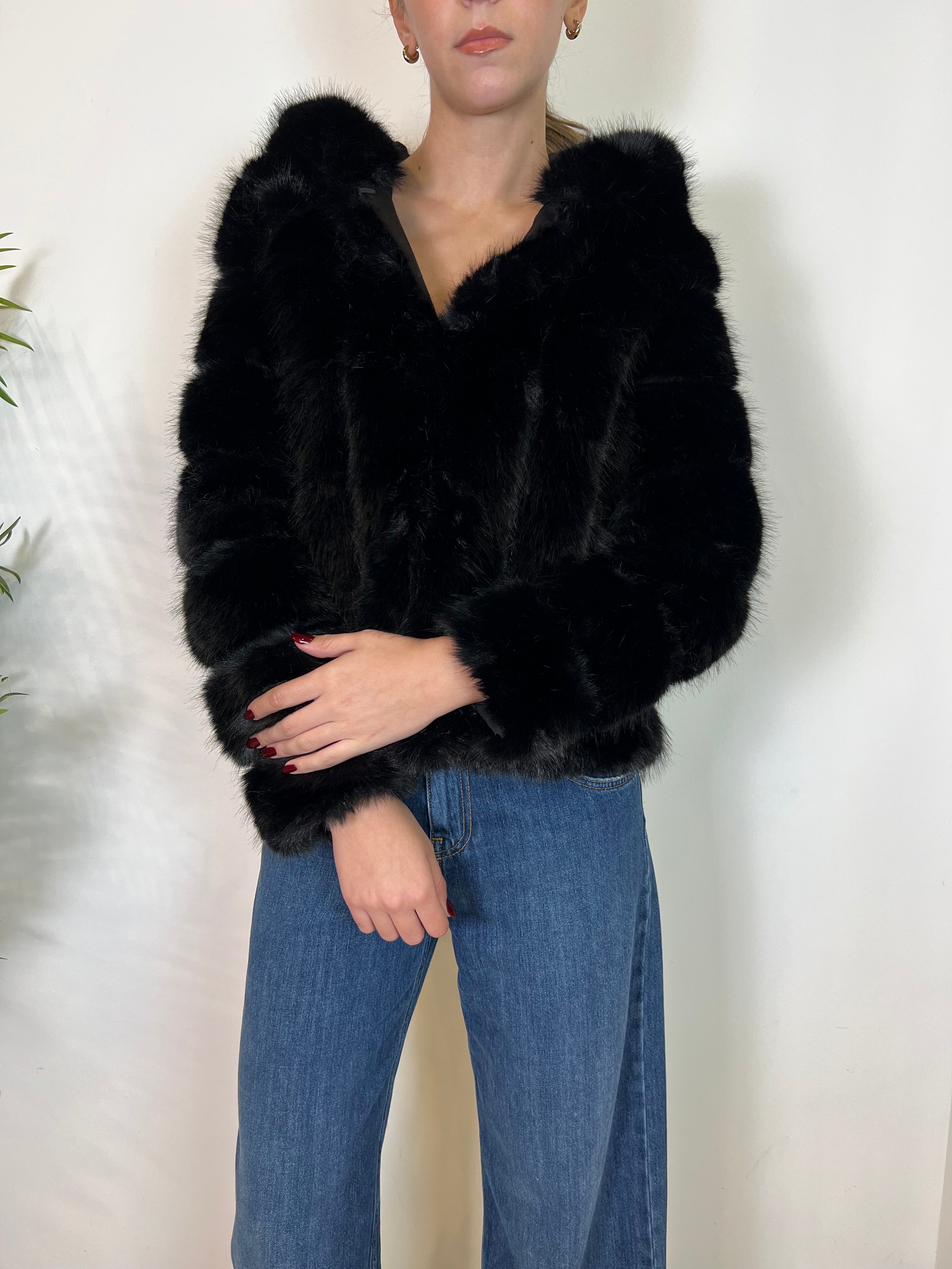 Ecopelliccia cappuccio - Gio Cellini