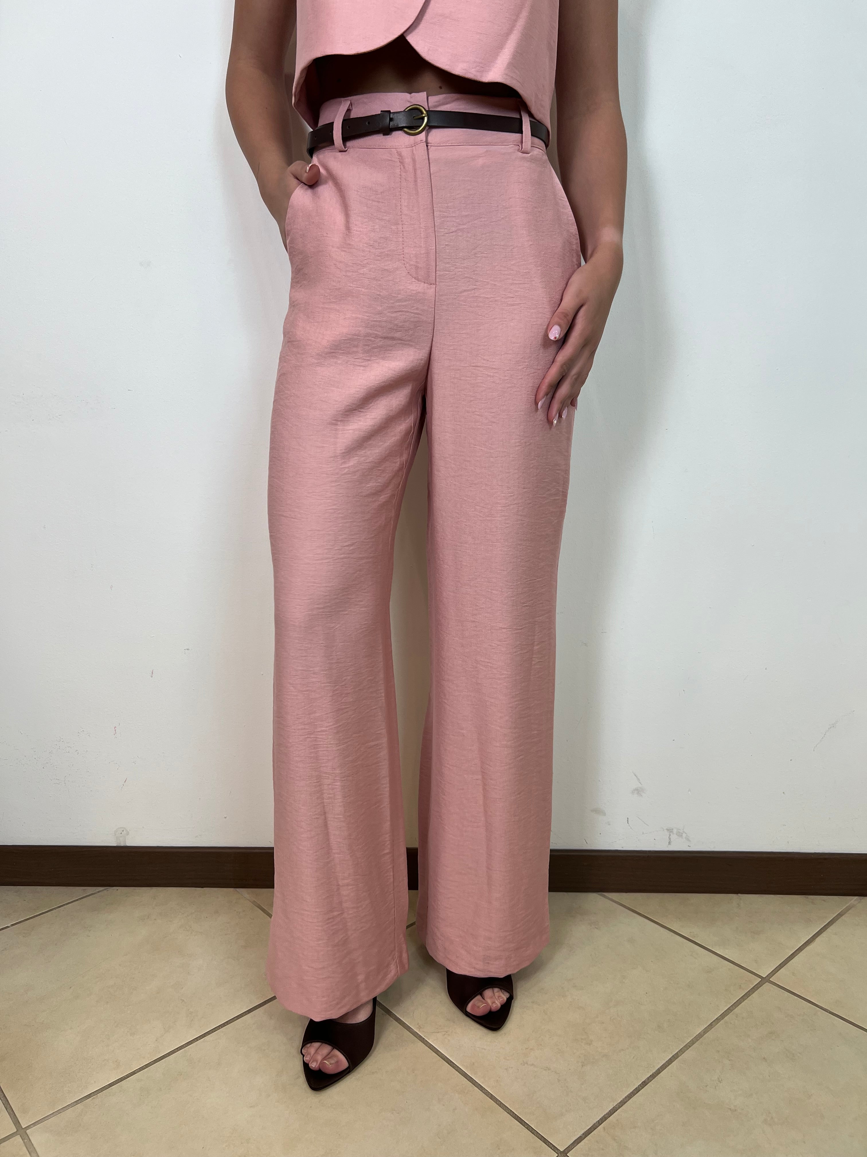 Pantalone palazzo elastico dietro - Haveone