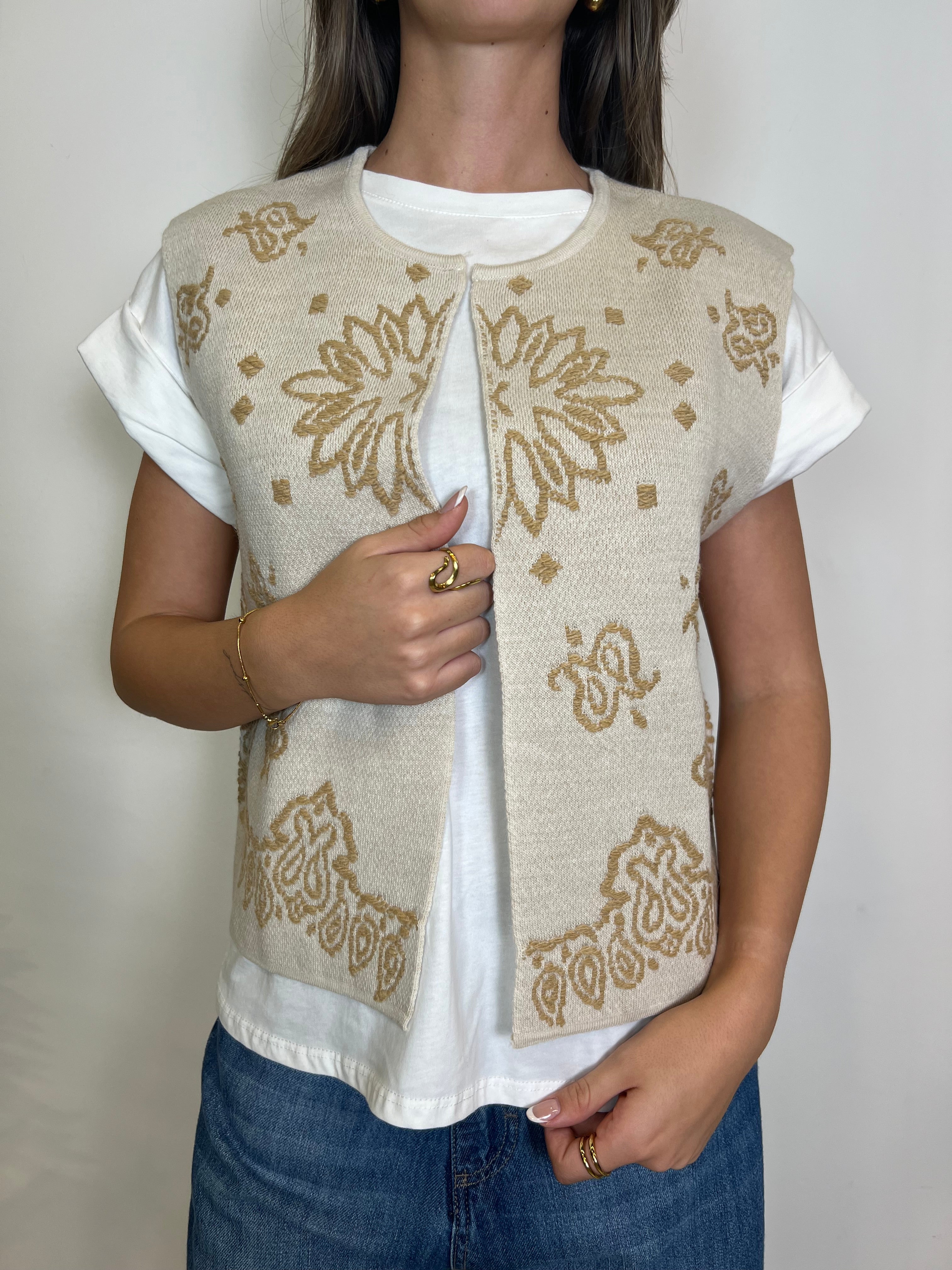 Gilet ricami - TensioneIn