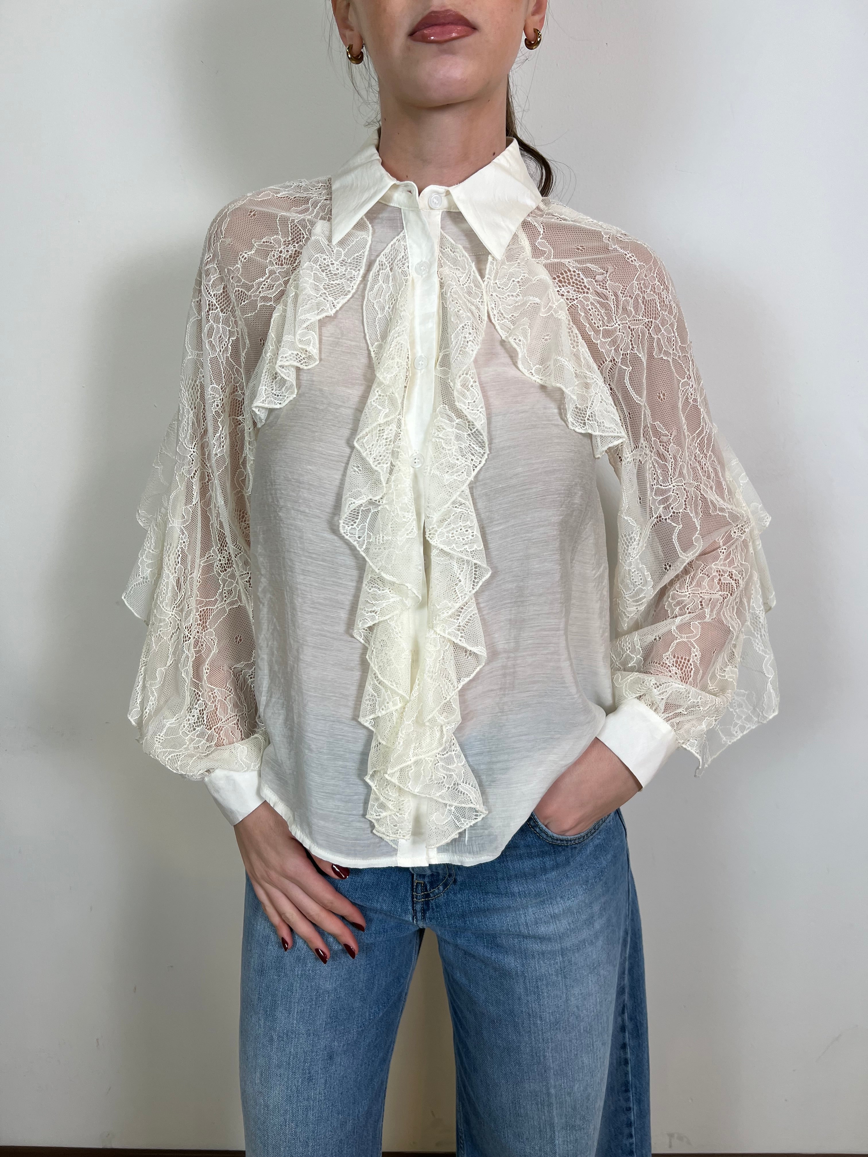 Camicia pizzo e rouches - You Decide