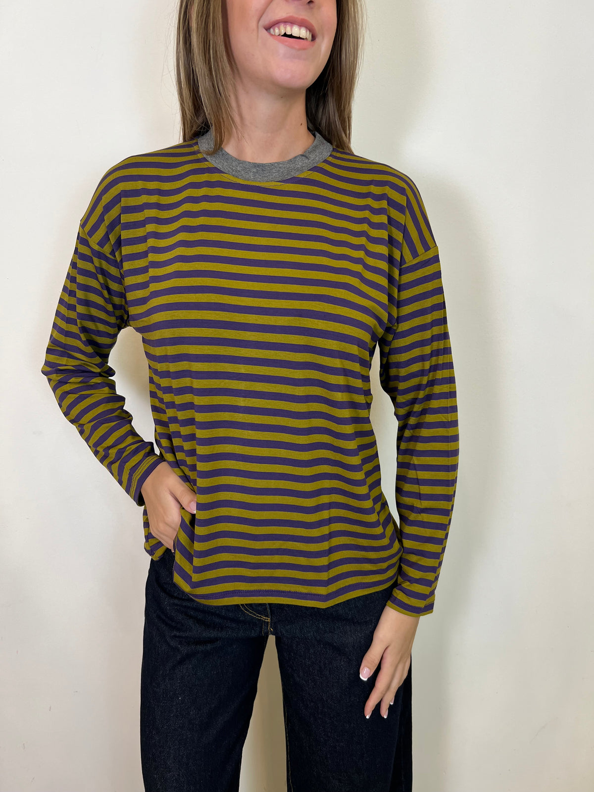 Maglia scatola righe - Haveone