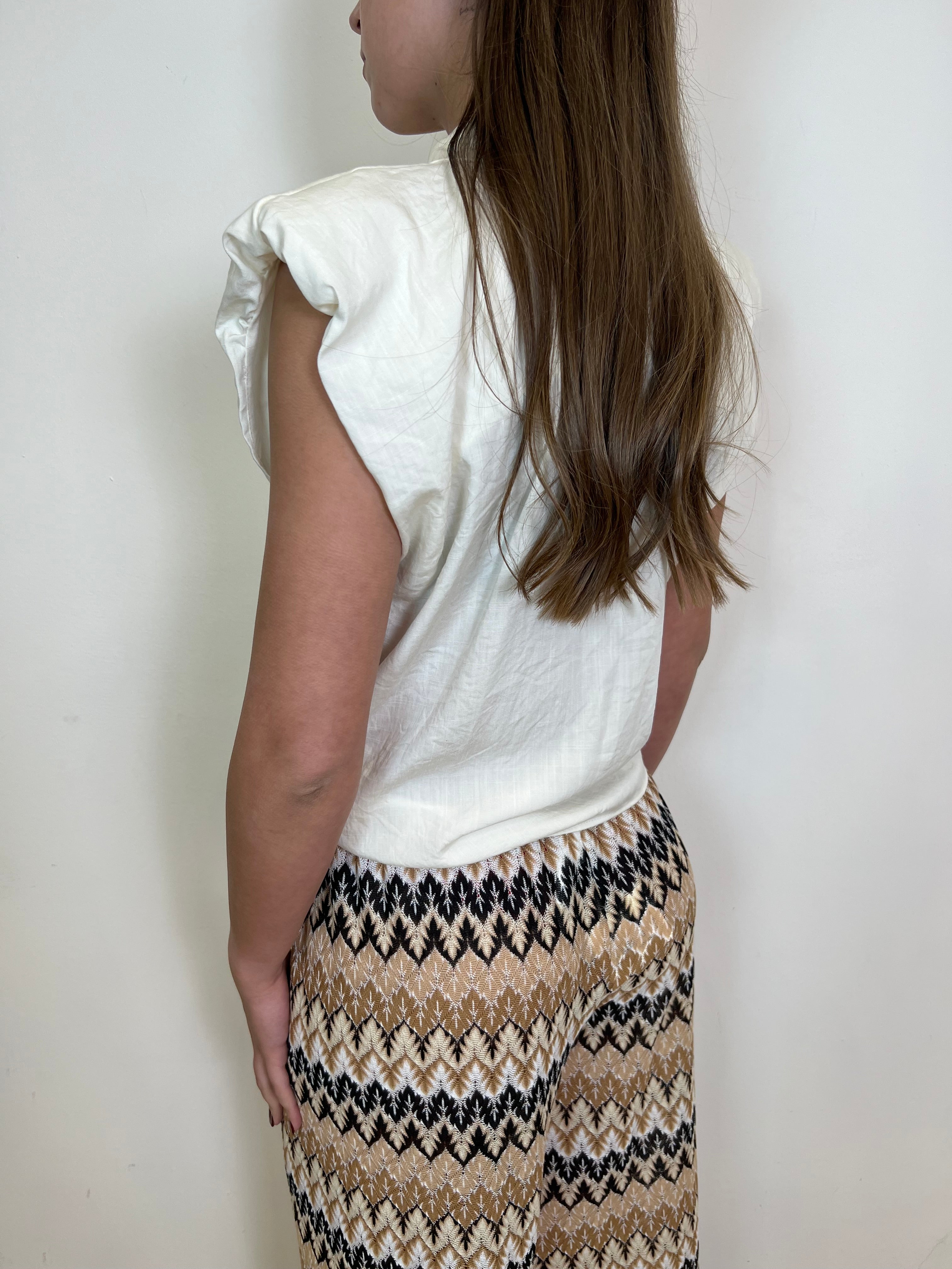 Camicia smanicata con spallina - Vicolo