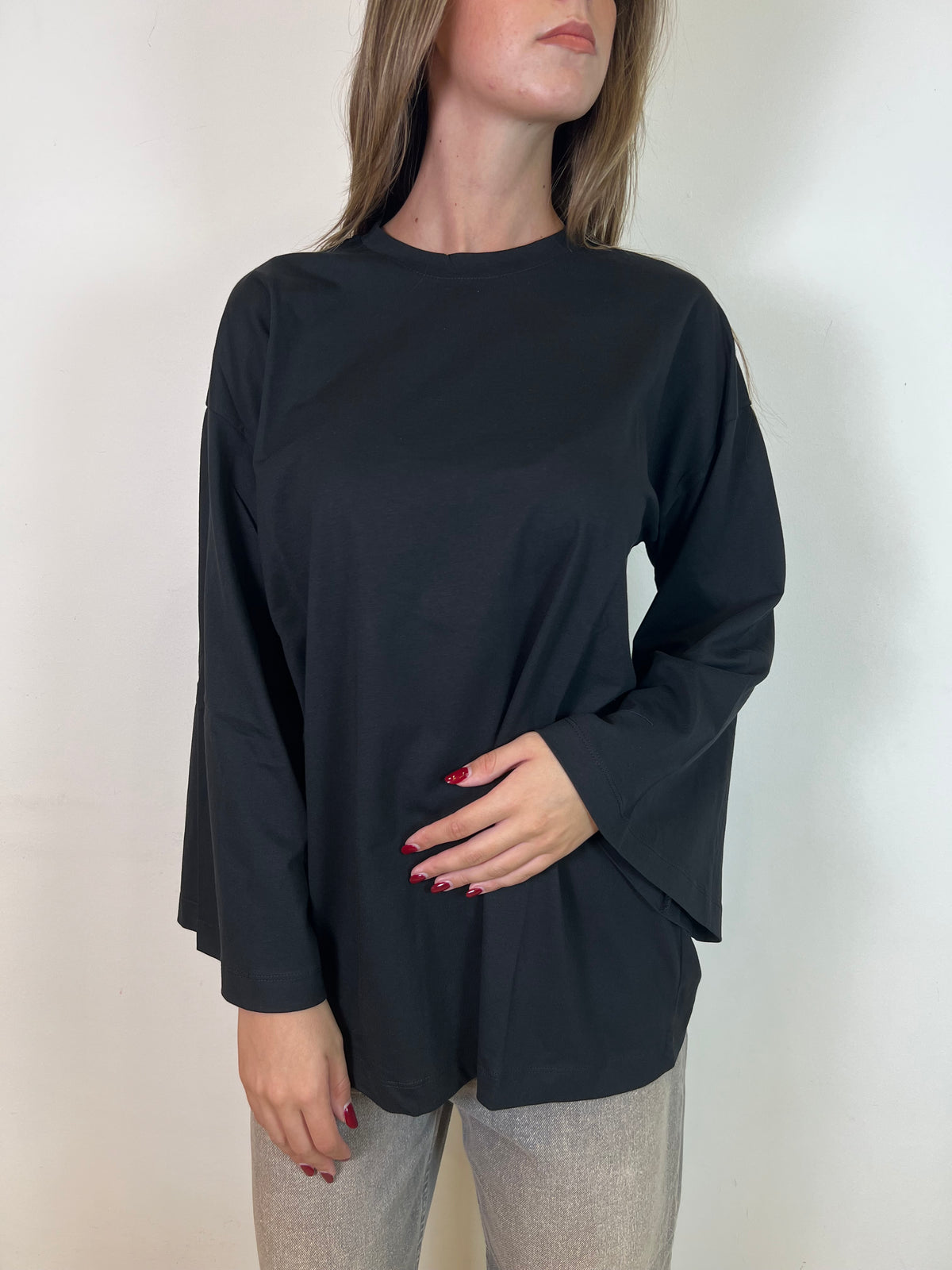 T-shirt lunga manica ampia - Vicolo