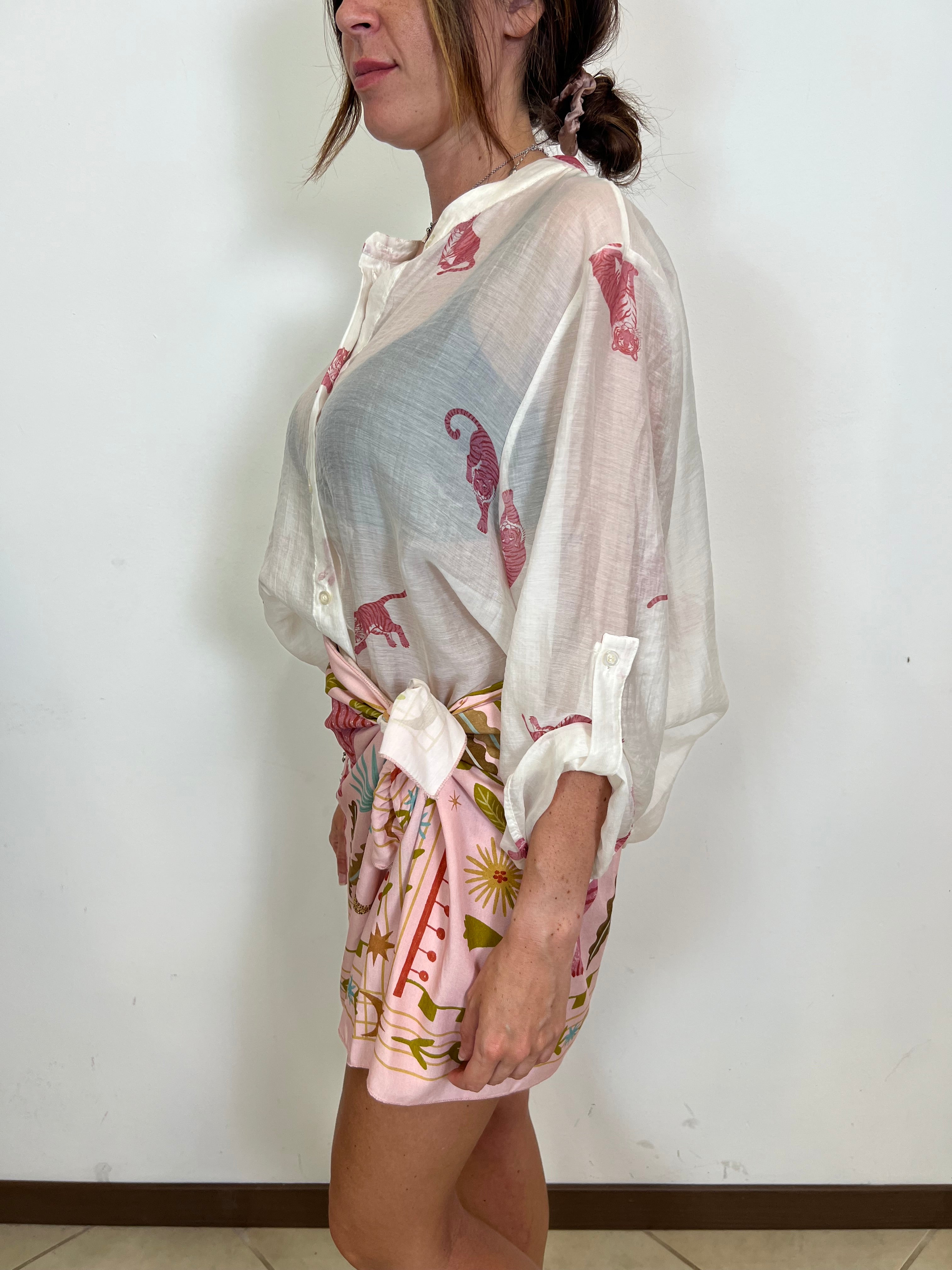 Camicia tigri rosa - Haveone