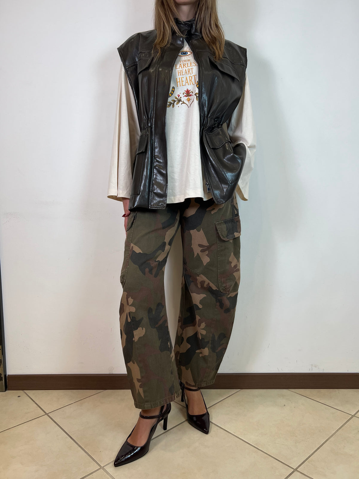 Pantalone cargo camou - Haveone