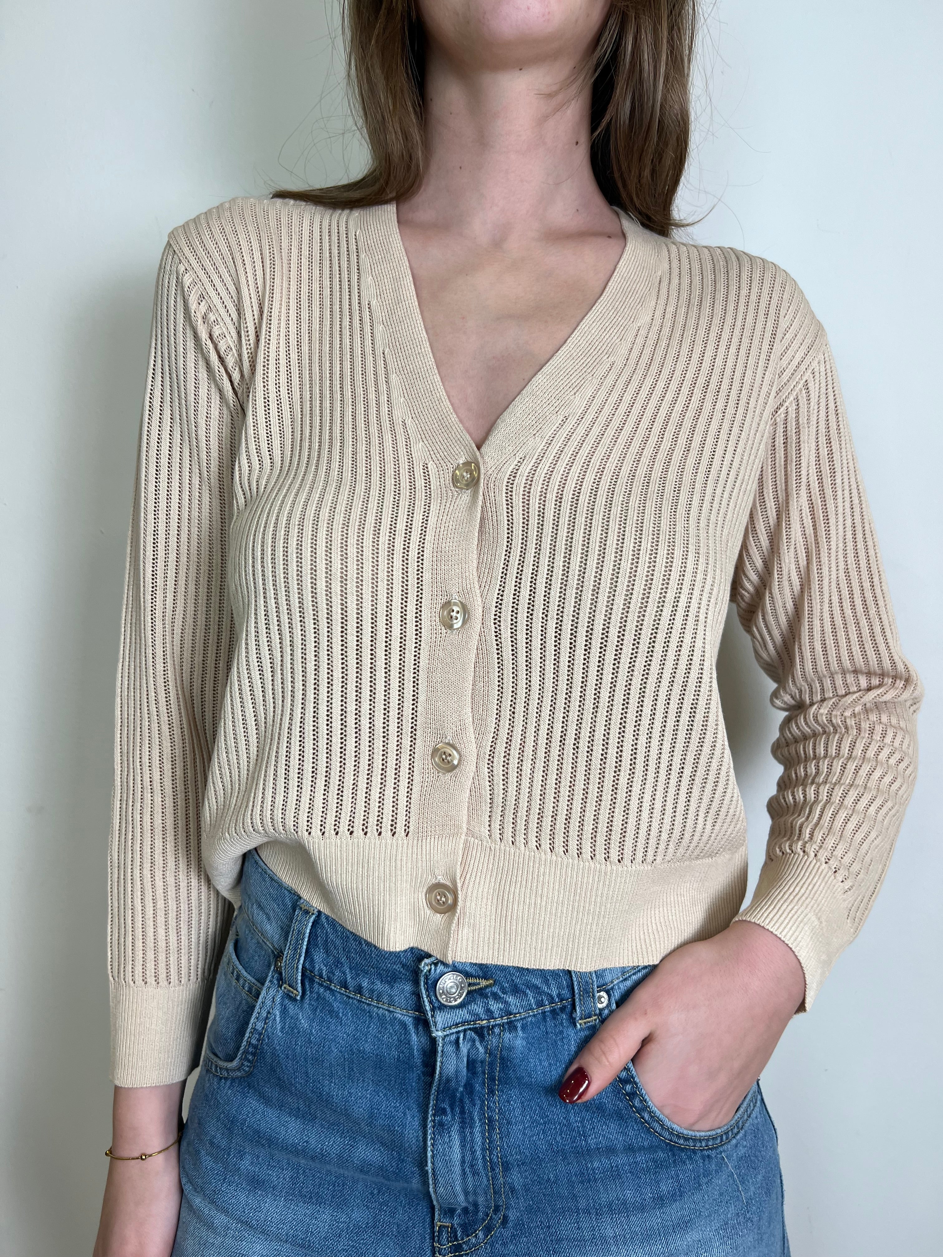 Cardigan traforato - Haveone