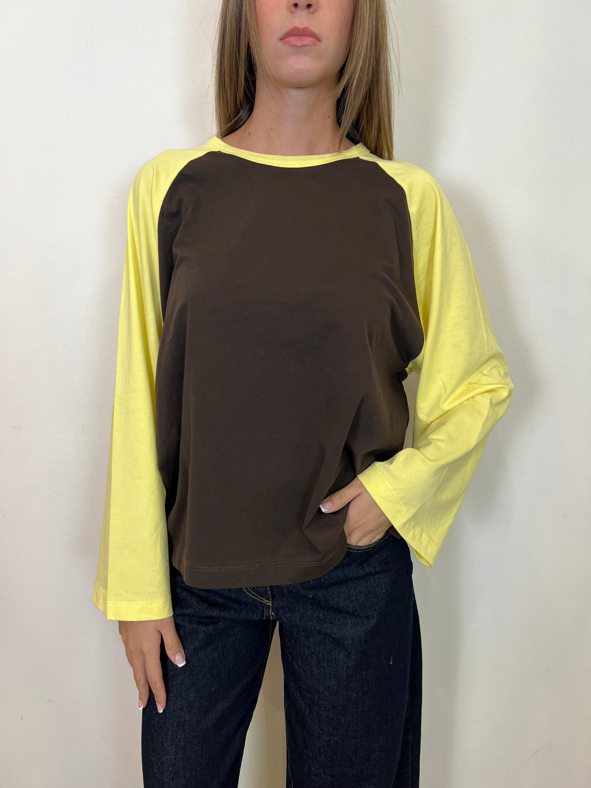 Maglia manica calla bicolor - Haveone