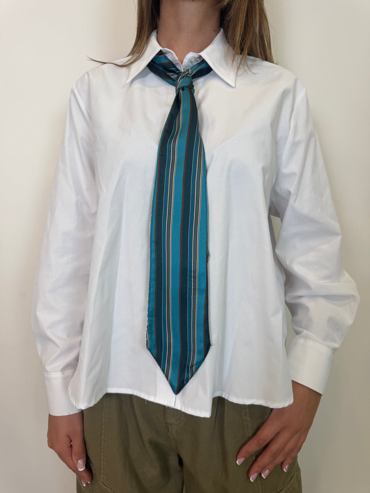 Camicia cravatta verde - Haveone