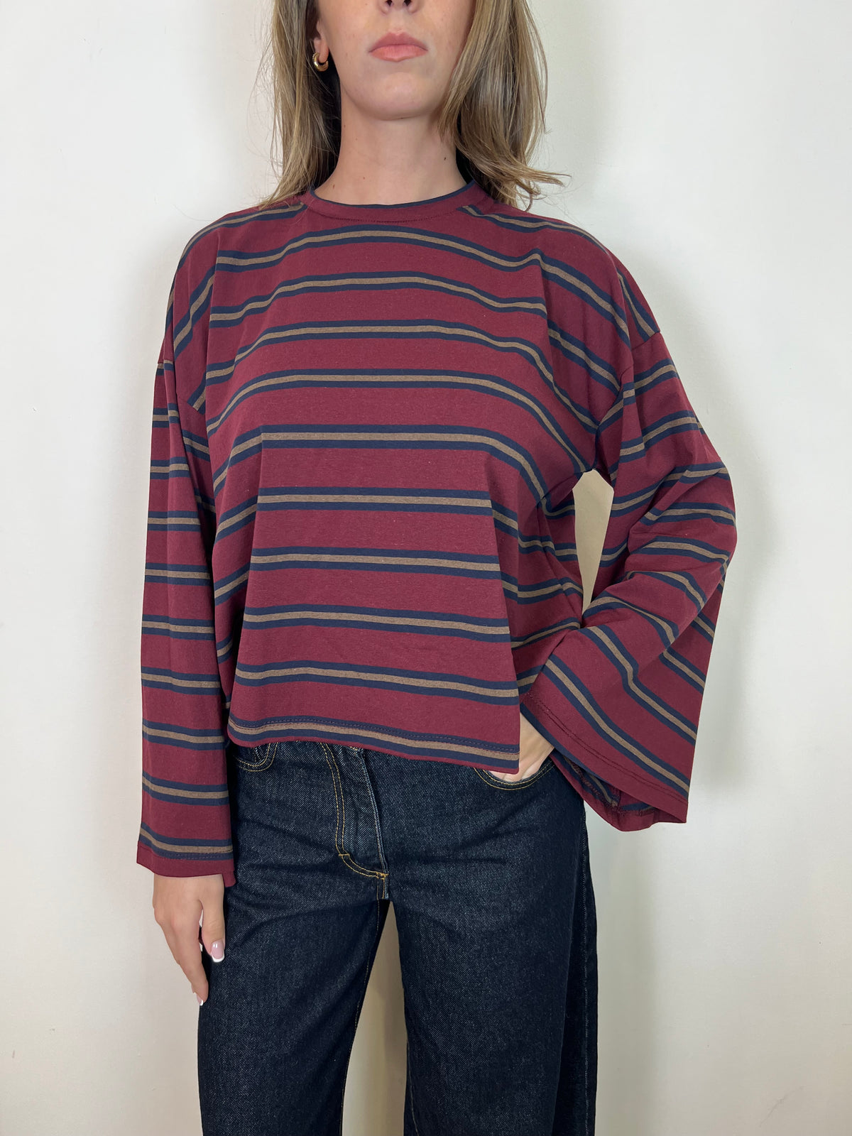 T-shirt righe calla - Vicolo