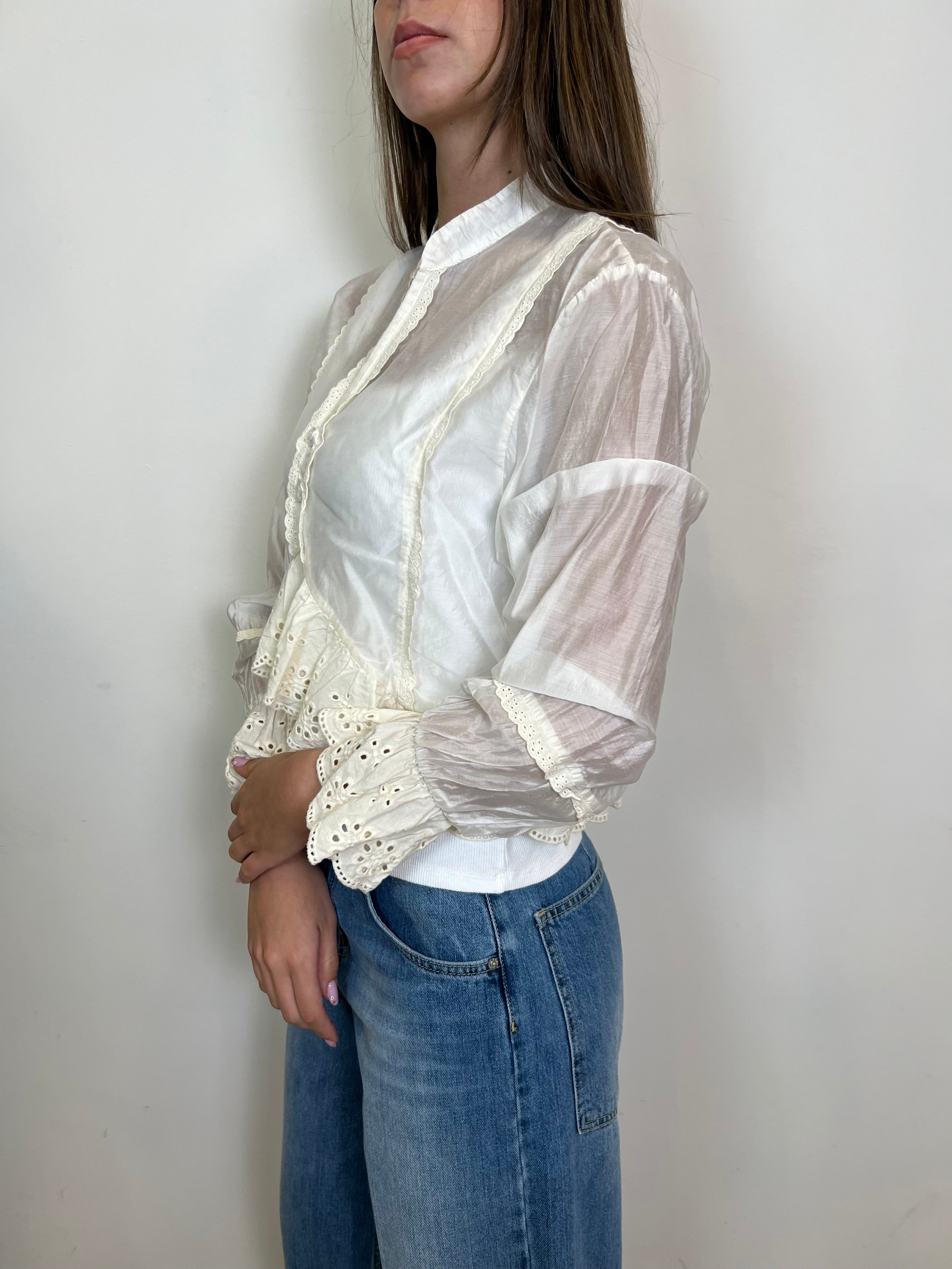 Camicia inserti sangallo - Haveone