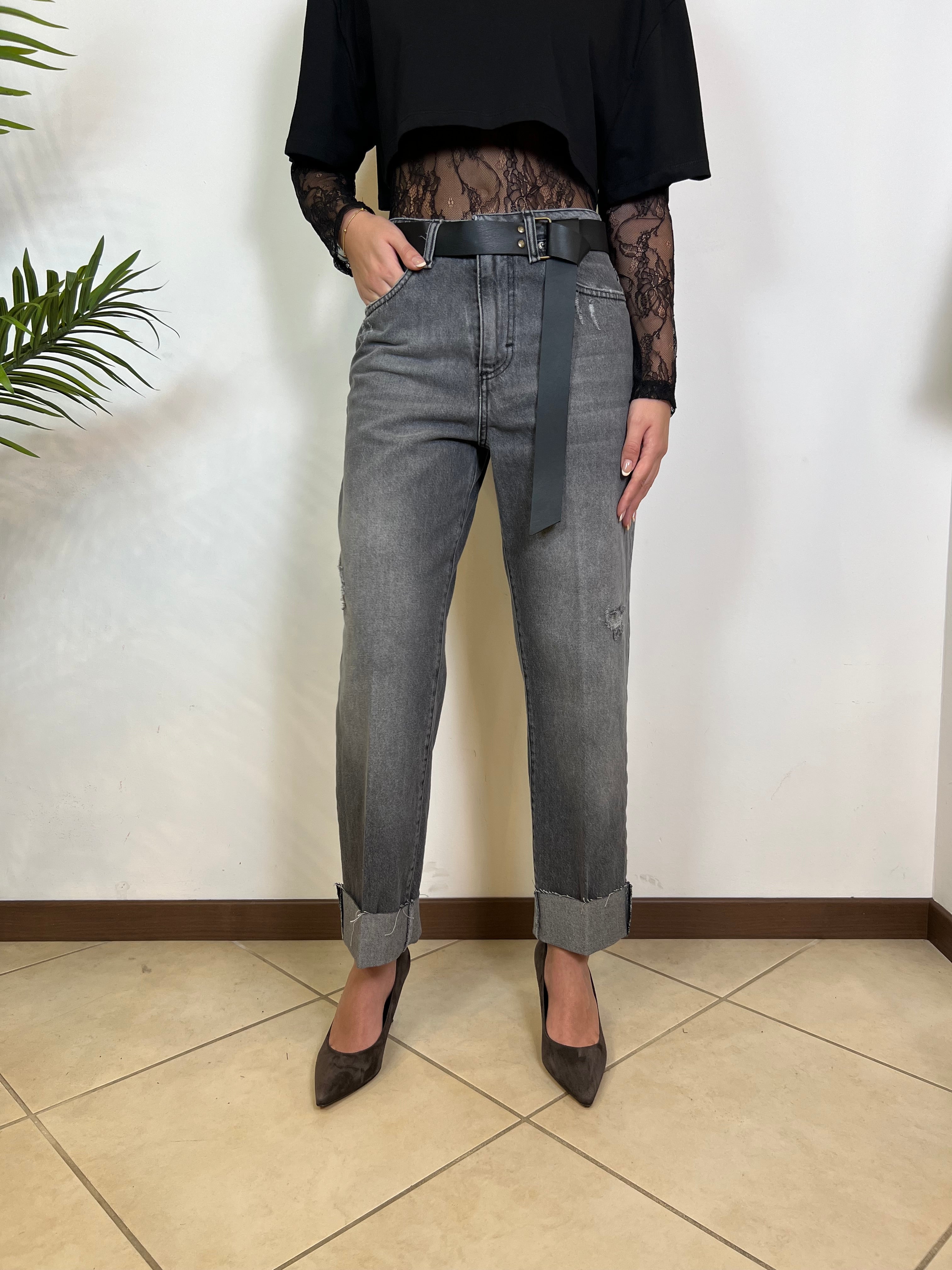 Jeans Mandy grigio - Haveone