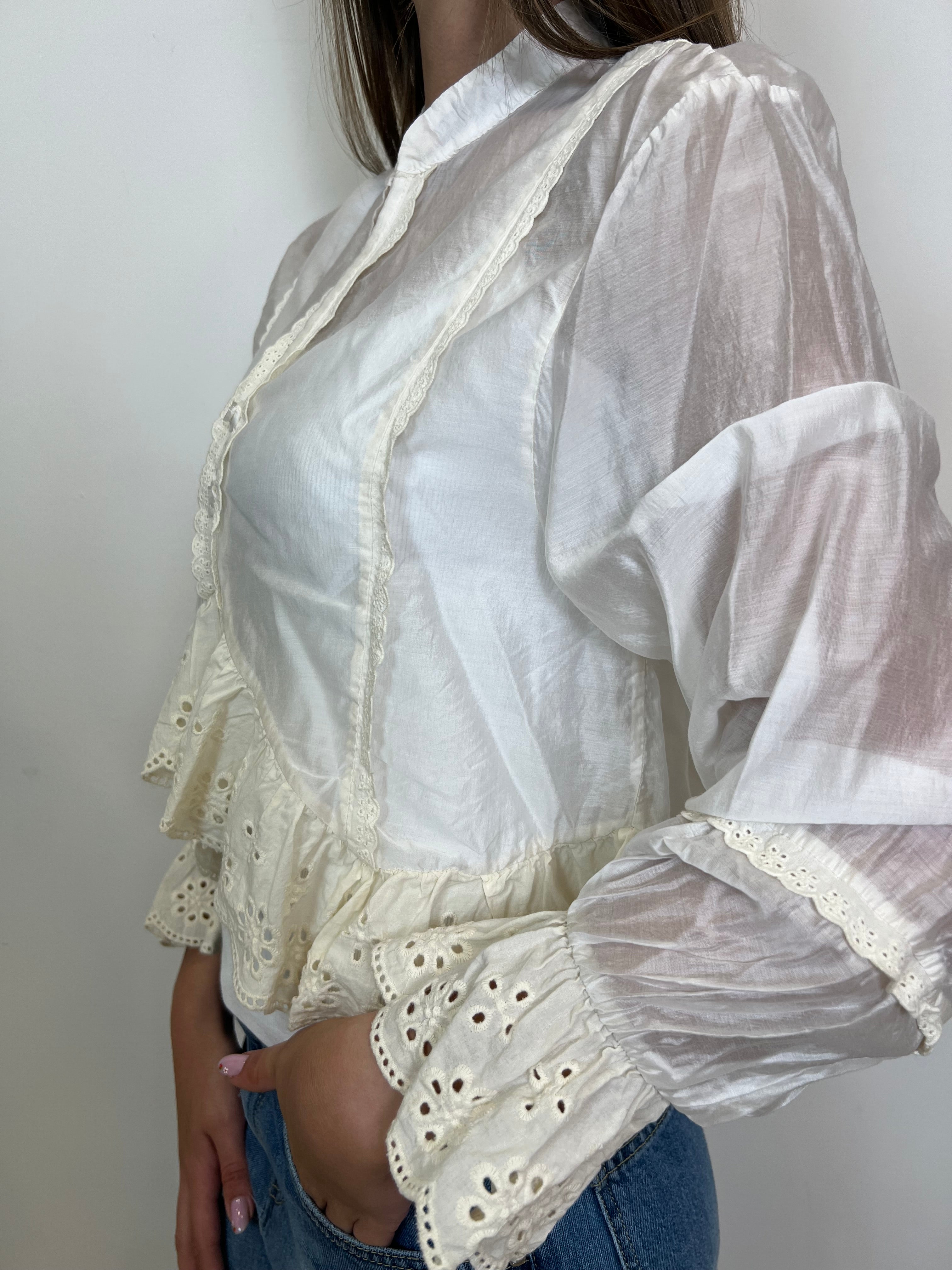 Camicia inserti sangallo - Haveone