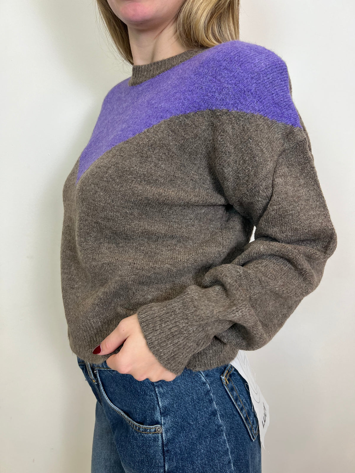 Maglia bicolor spalline - Haveone