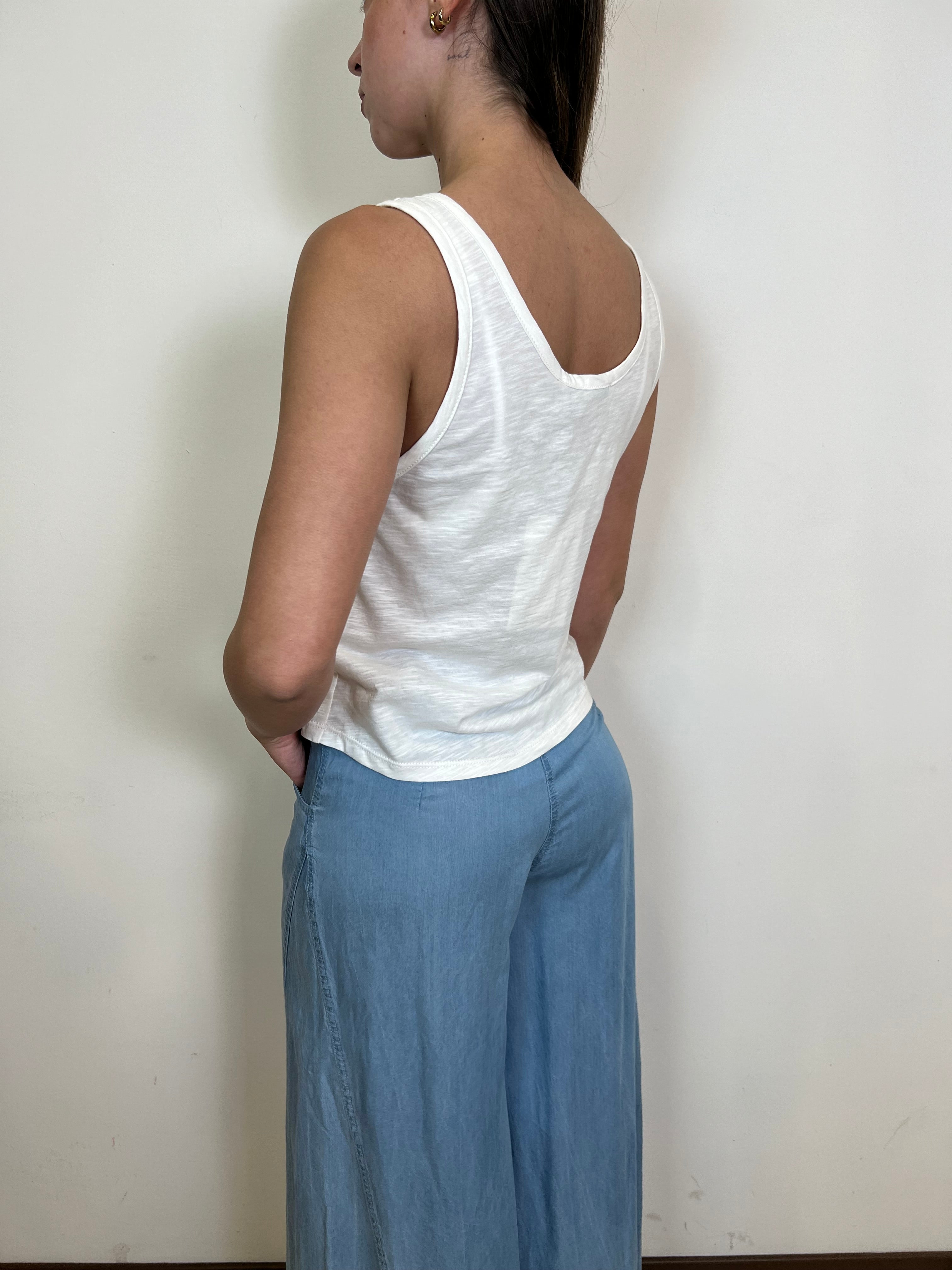Top fiammato con reggiseno - Haveone
