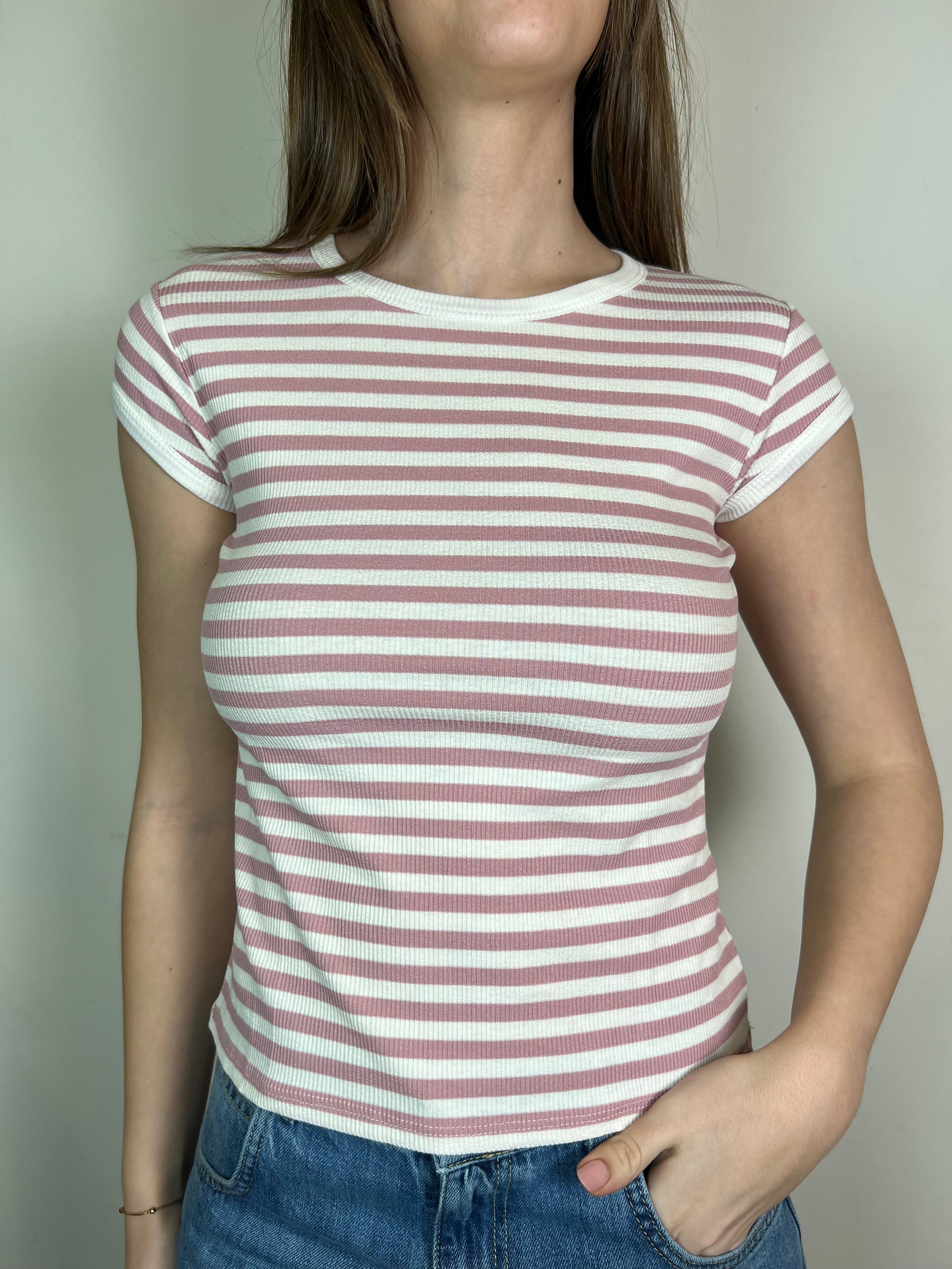 T-shirt costina righe - Tensione In
