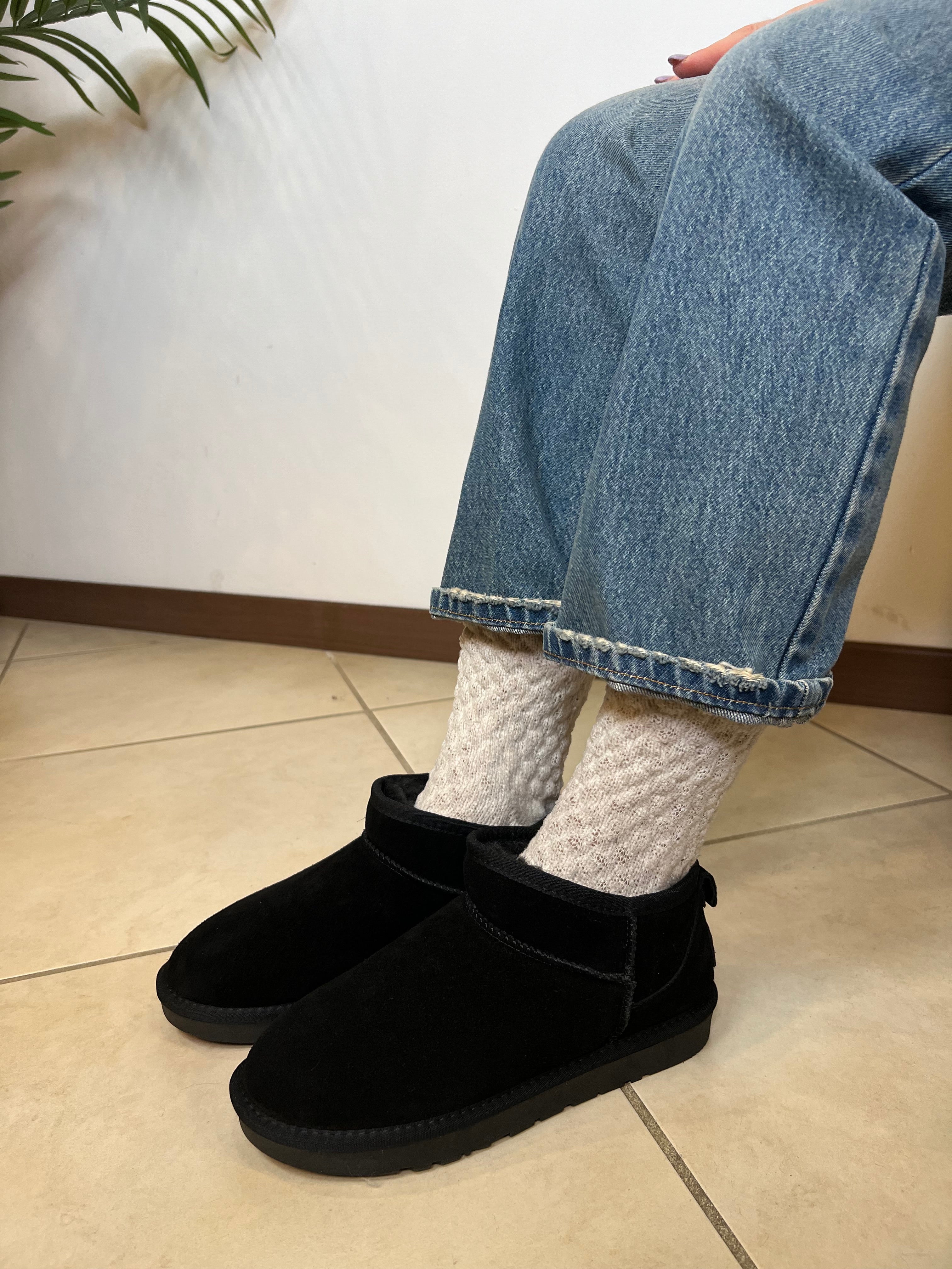 Stivaletti pelo interno suola bassa - Ovyé