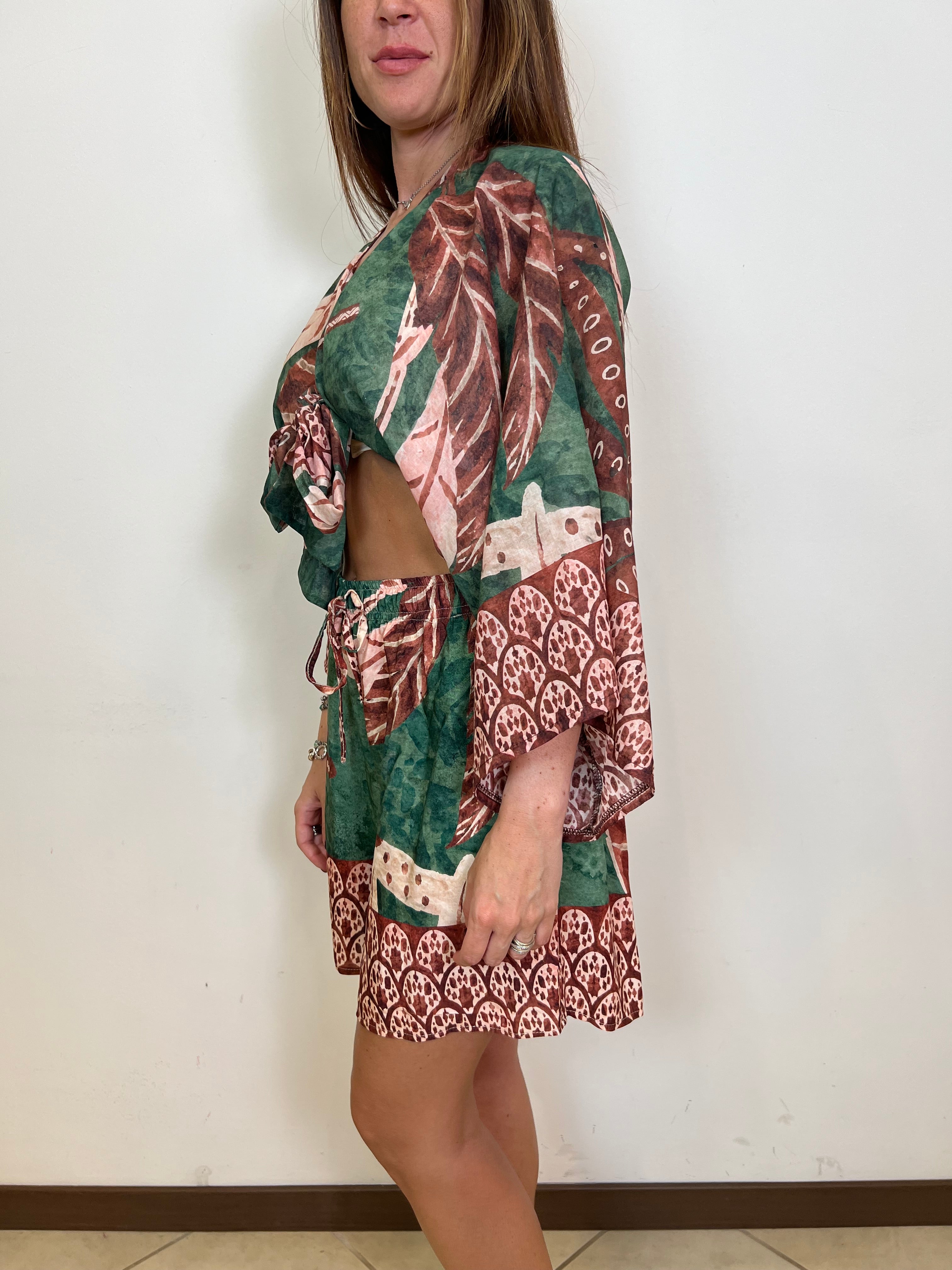 Top crop fantasia verde - Haveone