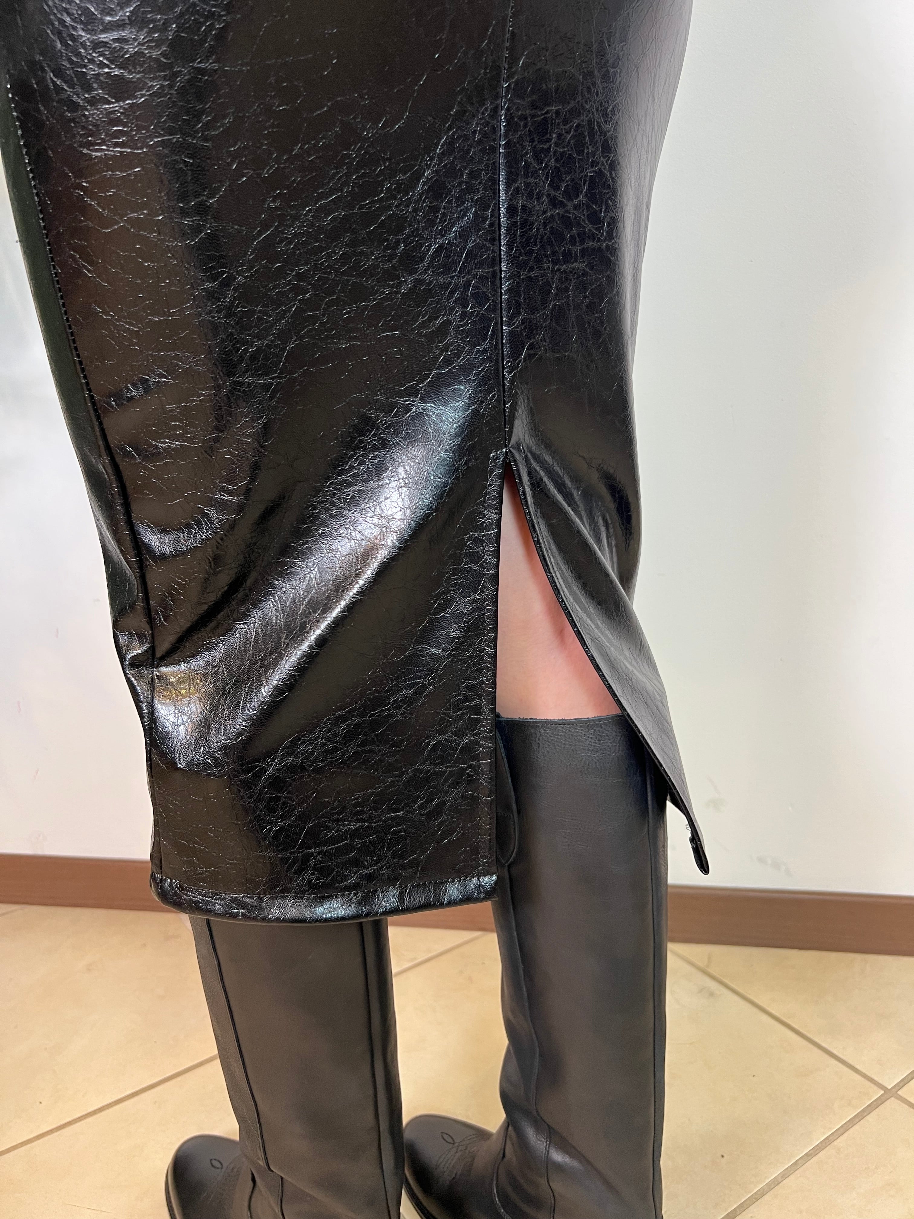 Longuette pelle invecchiata - Haveone