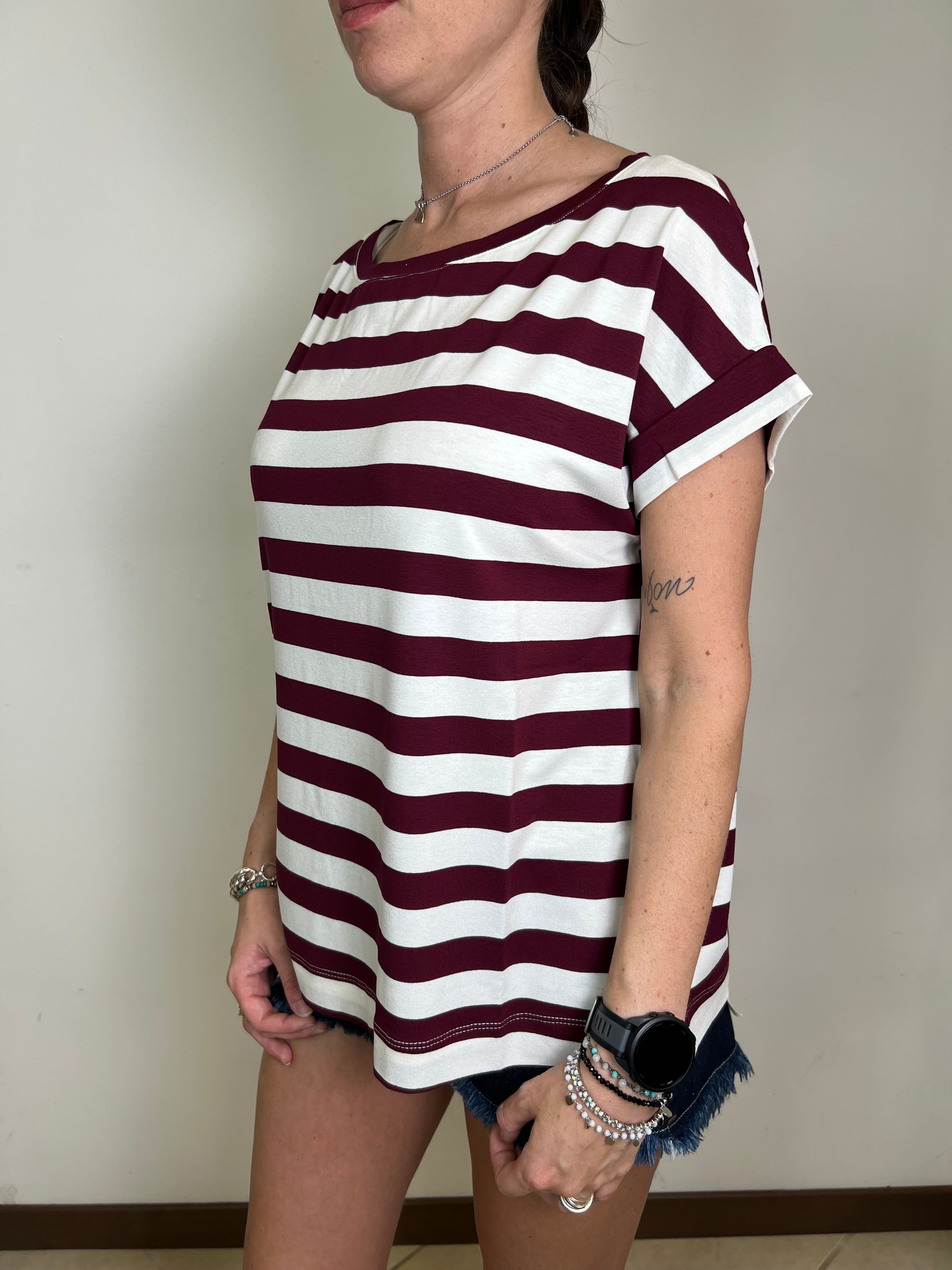T-shirt scatola righe - Vicolo