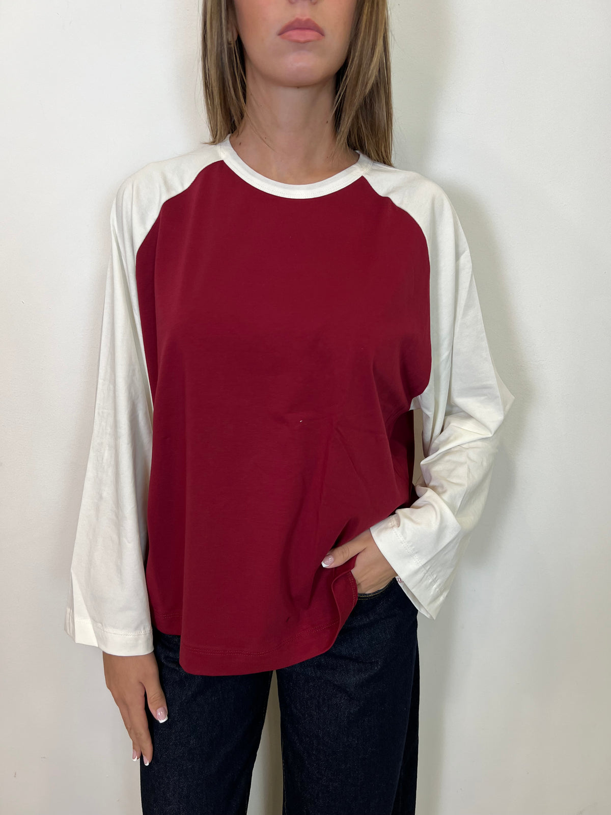 Maglia manica calla bicolor - Haveone