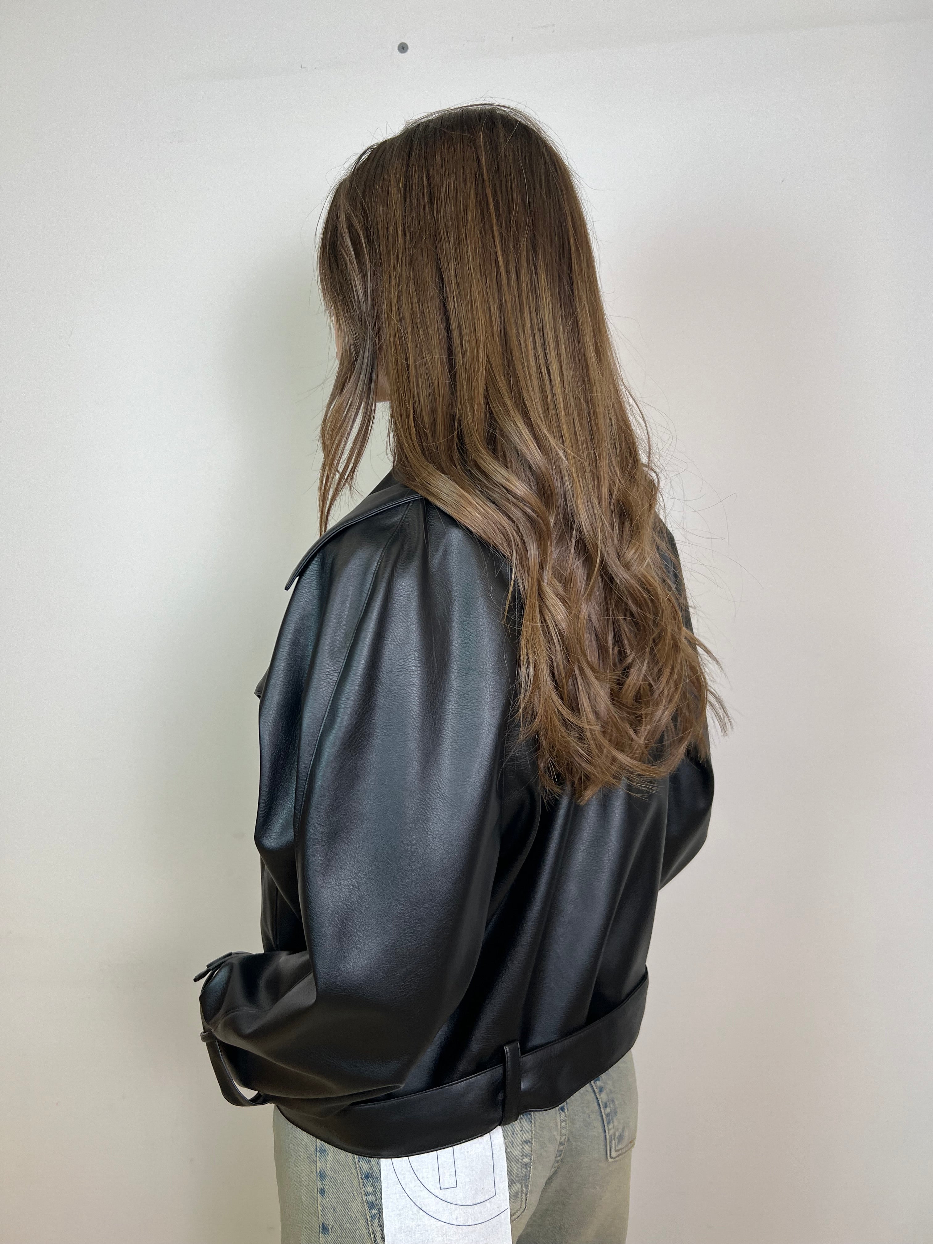 Giacca chiodo ecopelle - Haveone