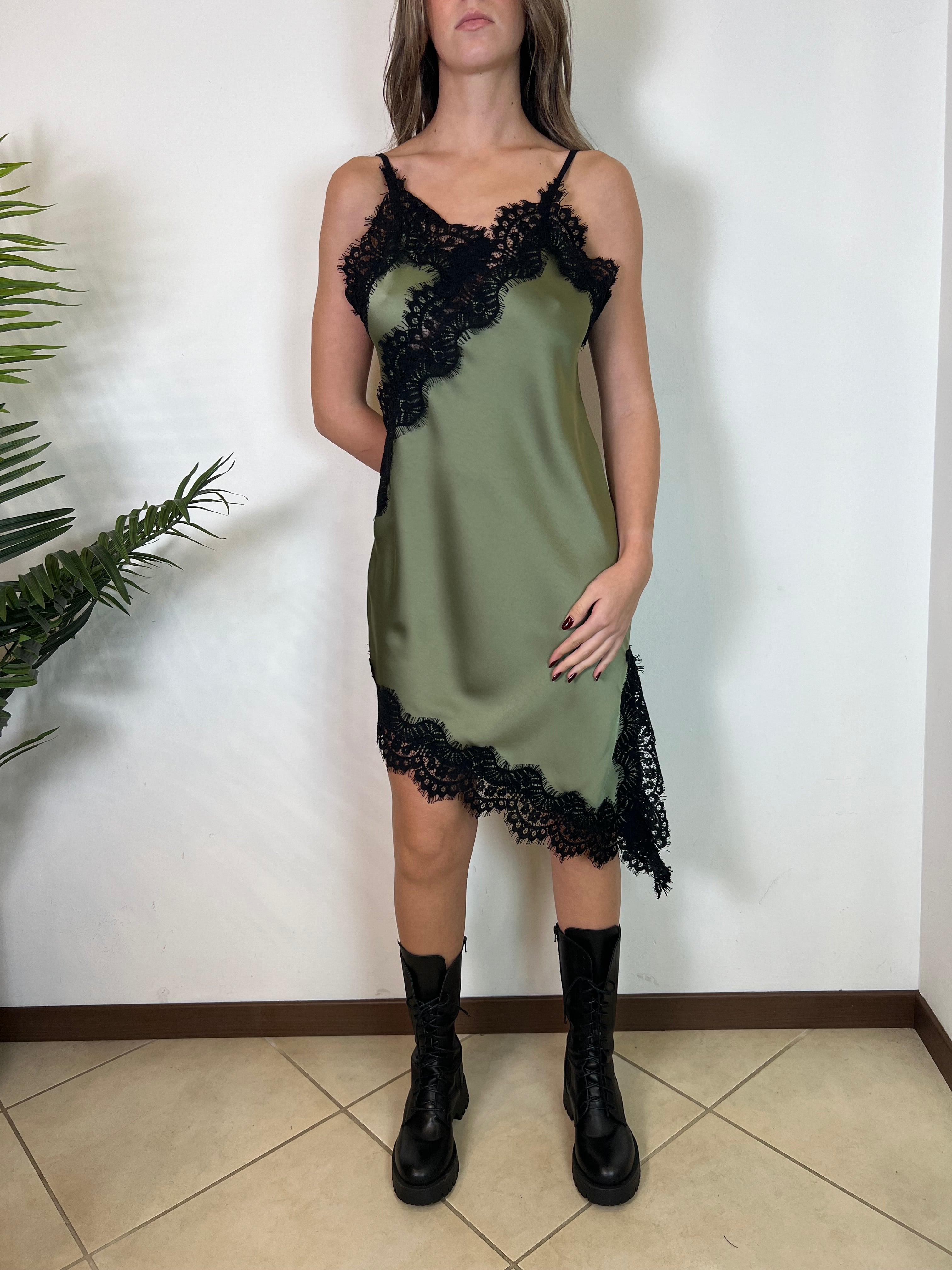 Abito asimmetrico lingerie - Haveone