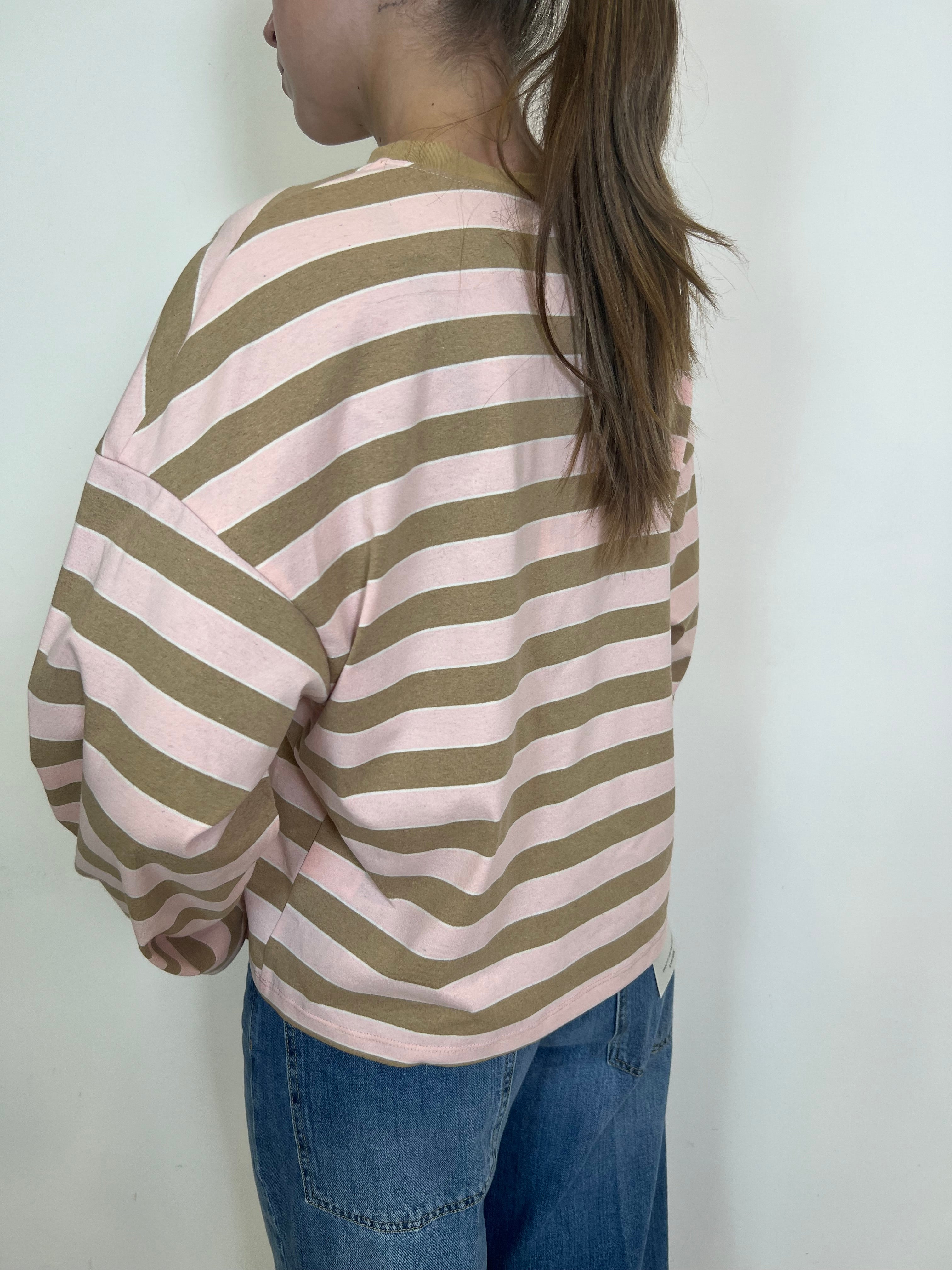 T-shirt scatola righe - Tensione In