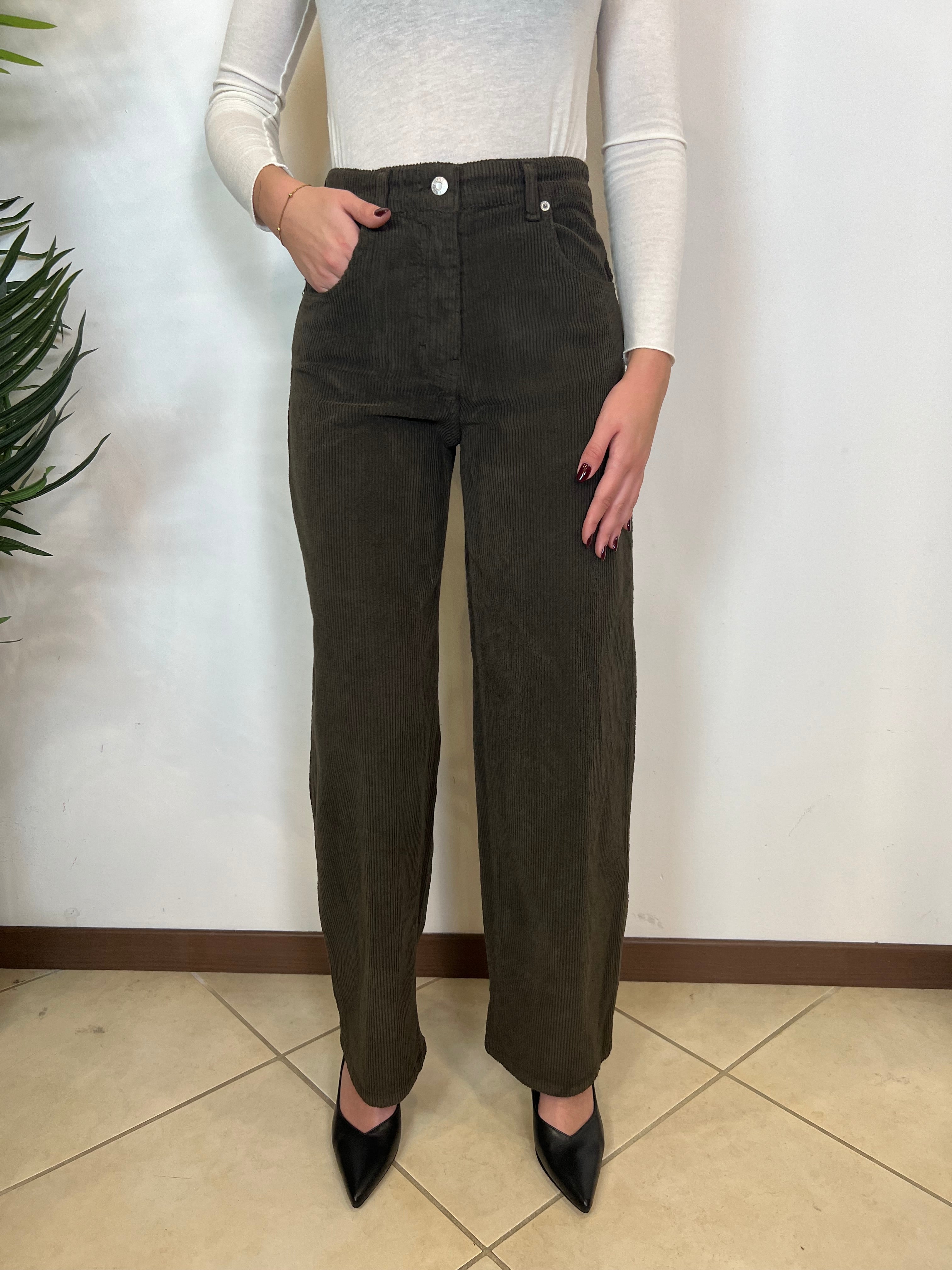 Pantalone Bella velluto mille righe - Haveone