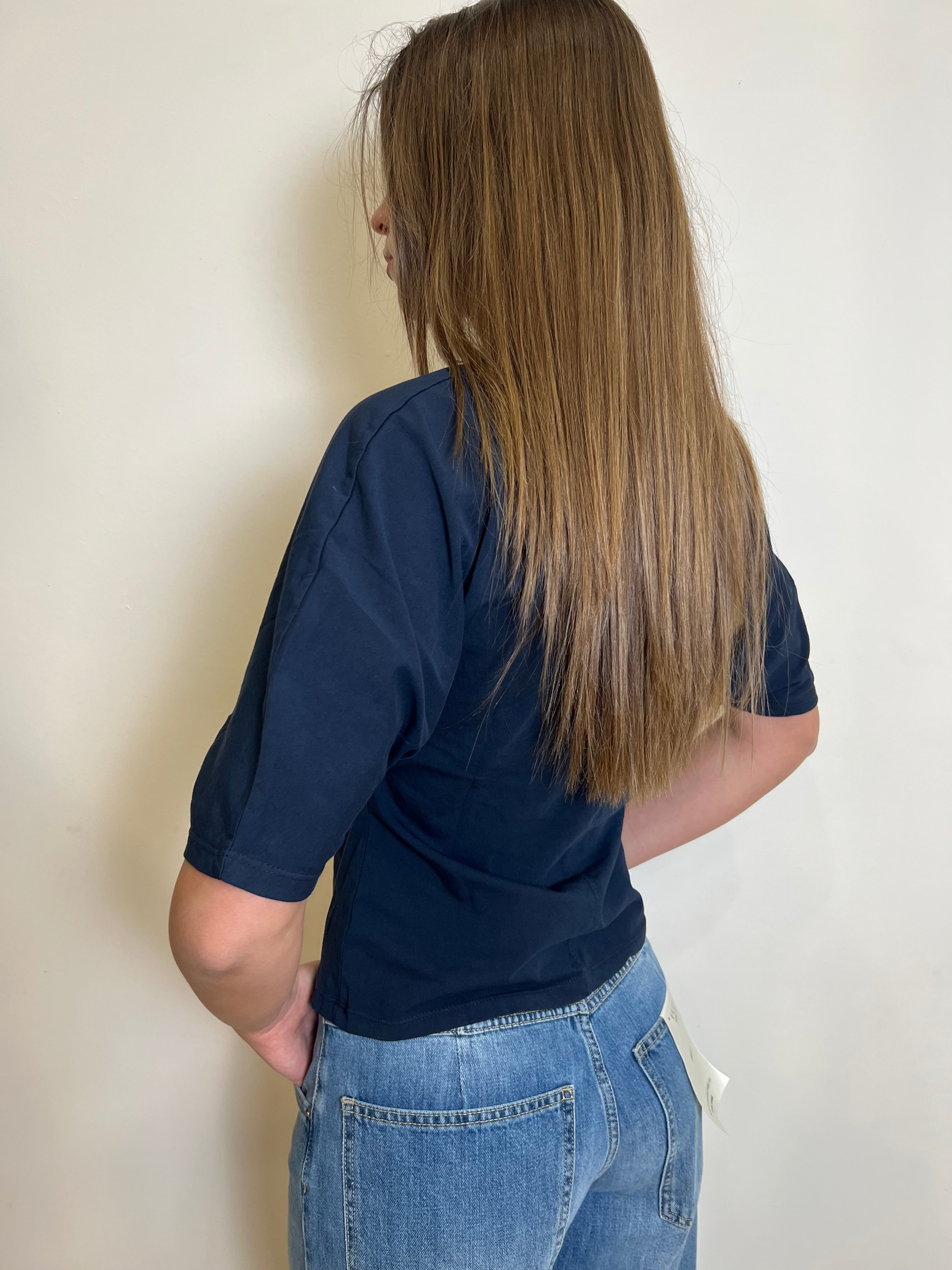 T-shirt avvitata manica sbuffetto - Haveone