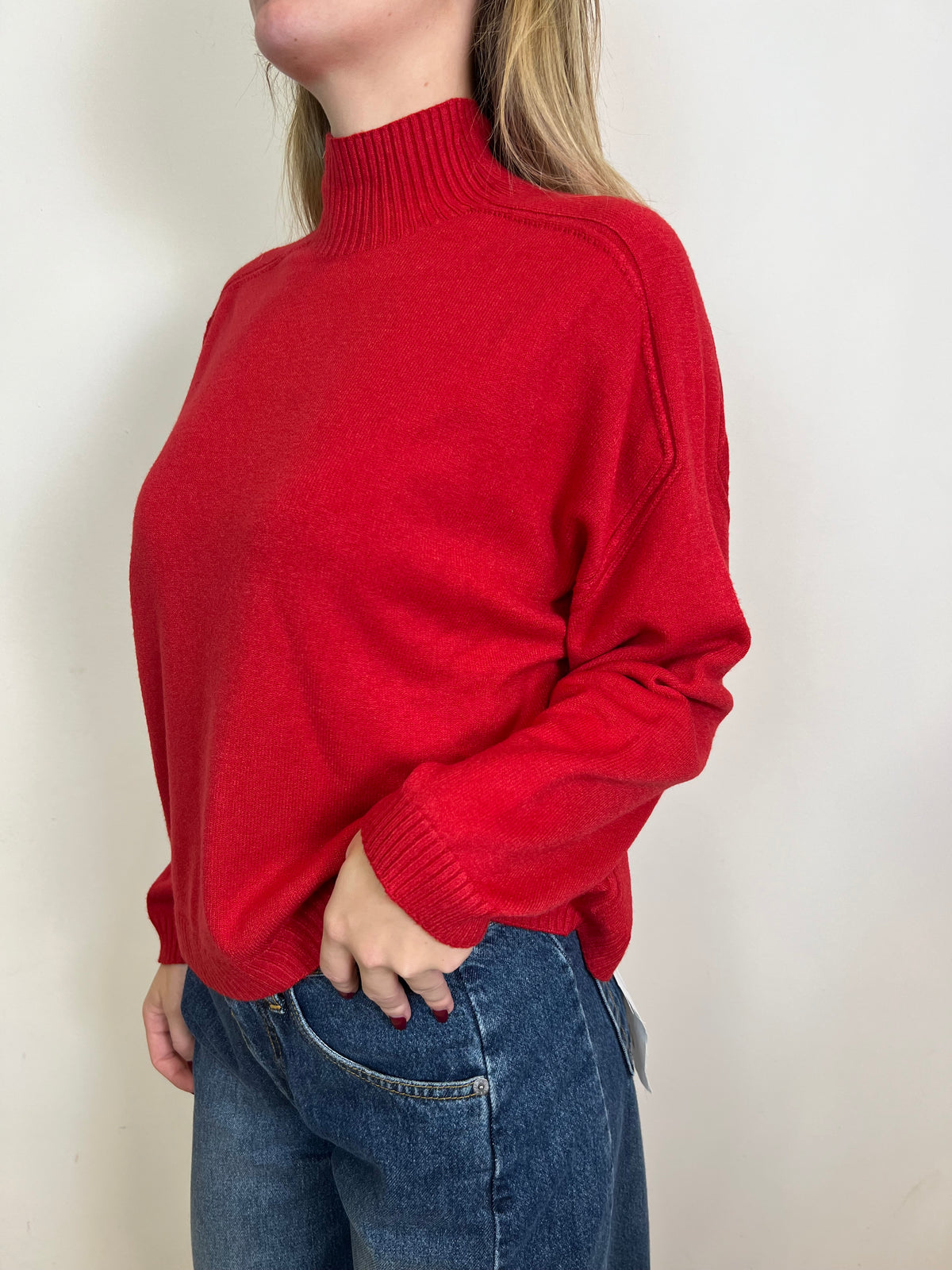 Maglia scatola collo in piedi - Vicolo