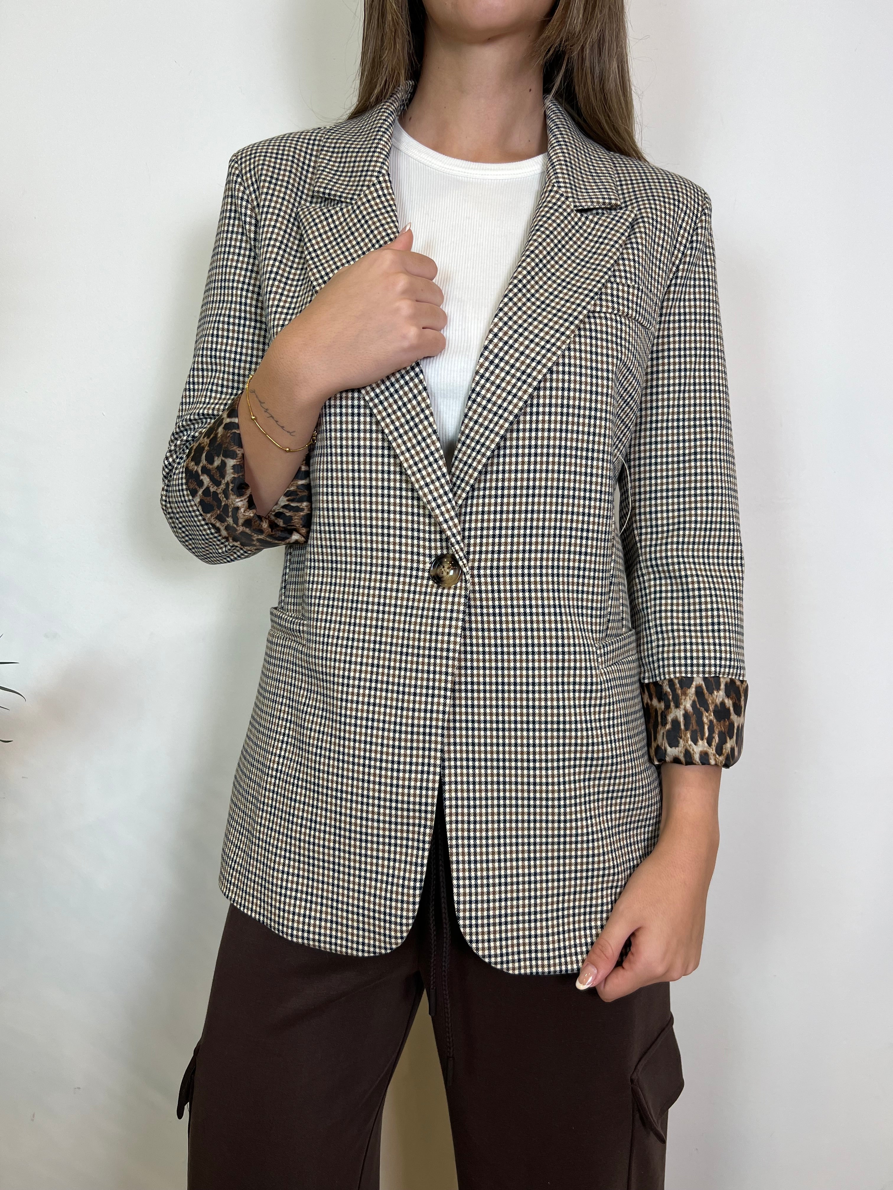 Giacca quadretti leo - Haveone